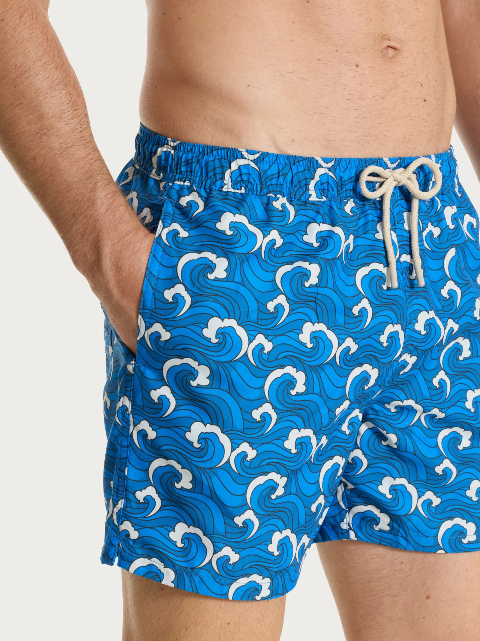 Costume Boxer da mare in fantasia - Fant. Blue Blush - Image 3