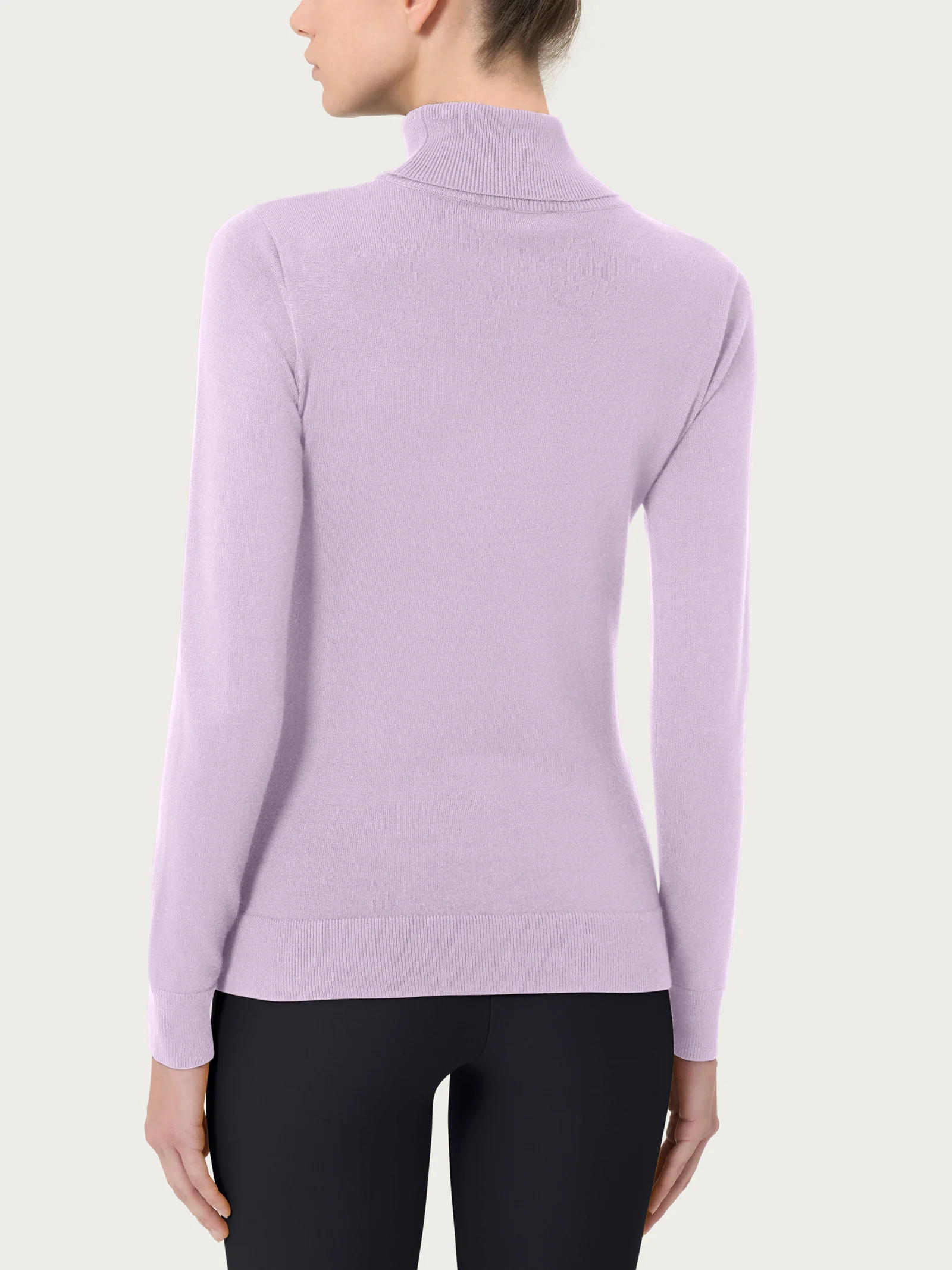 Dolcevita a maglia unita Four Seasons - Orchid Petal - Image 2