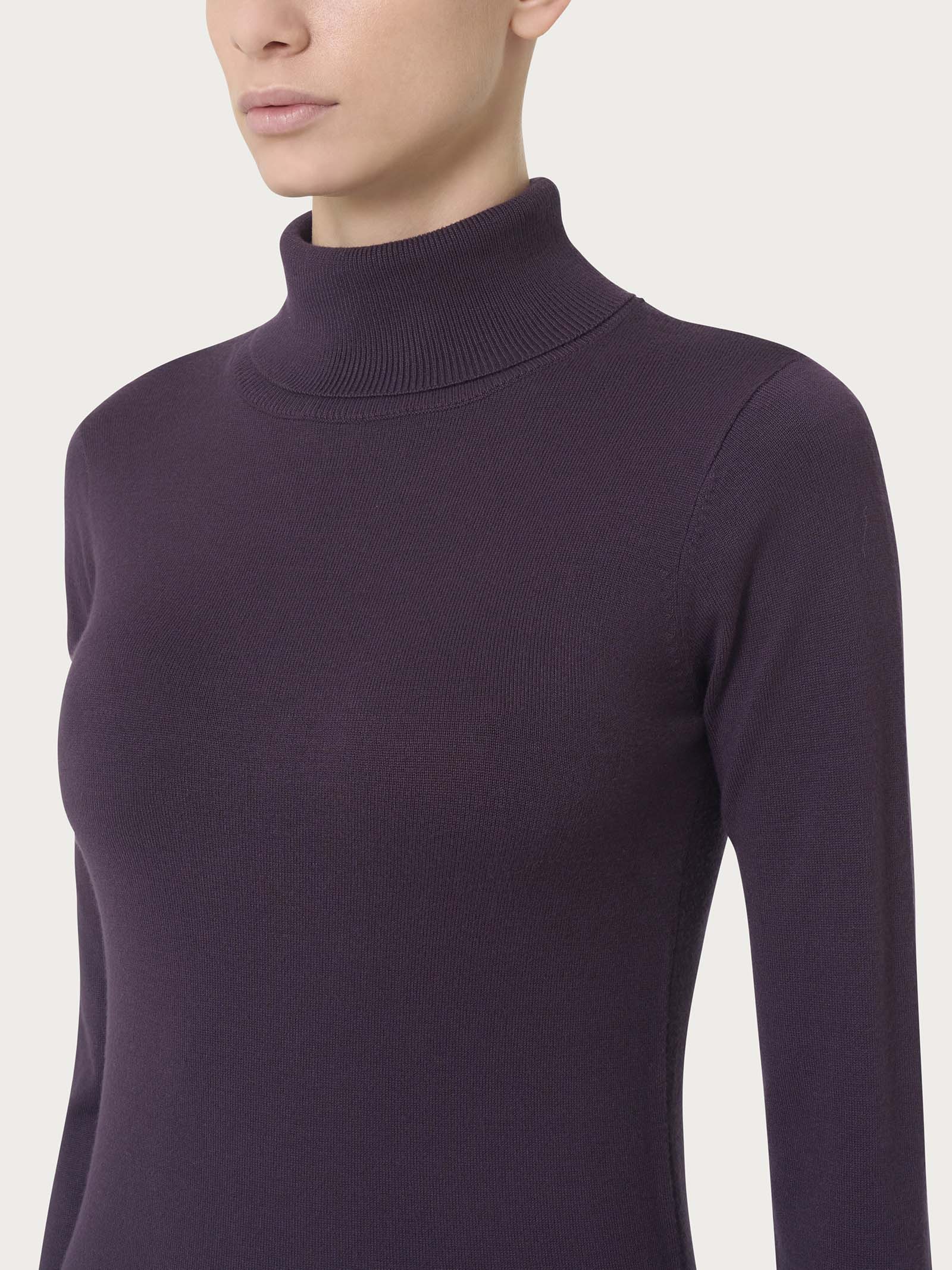 Dolcevita a maglia unita Four Seasons - Plum Perfect - Image 3