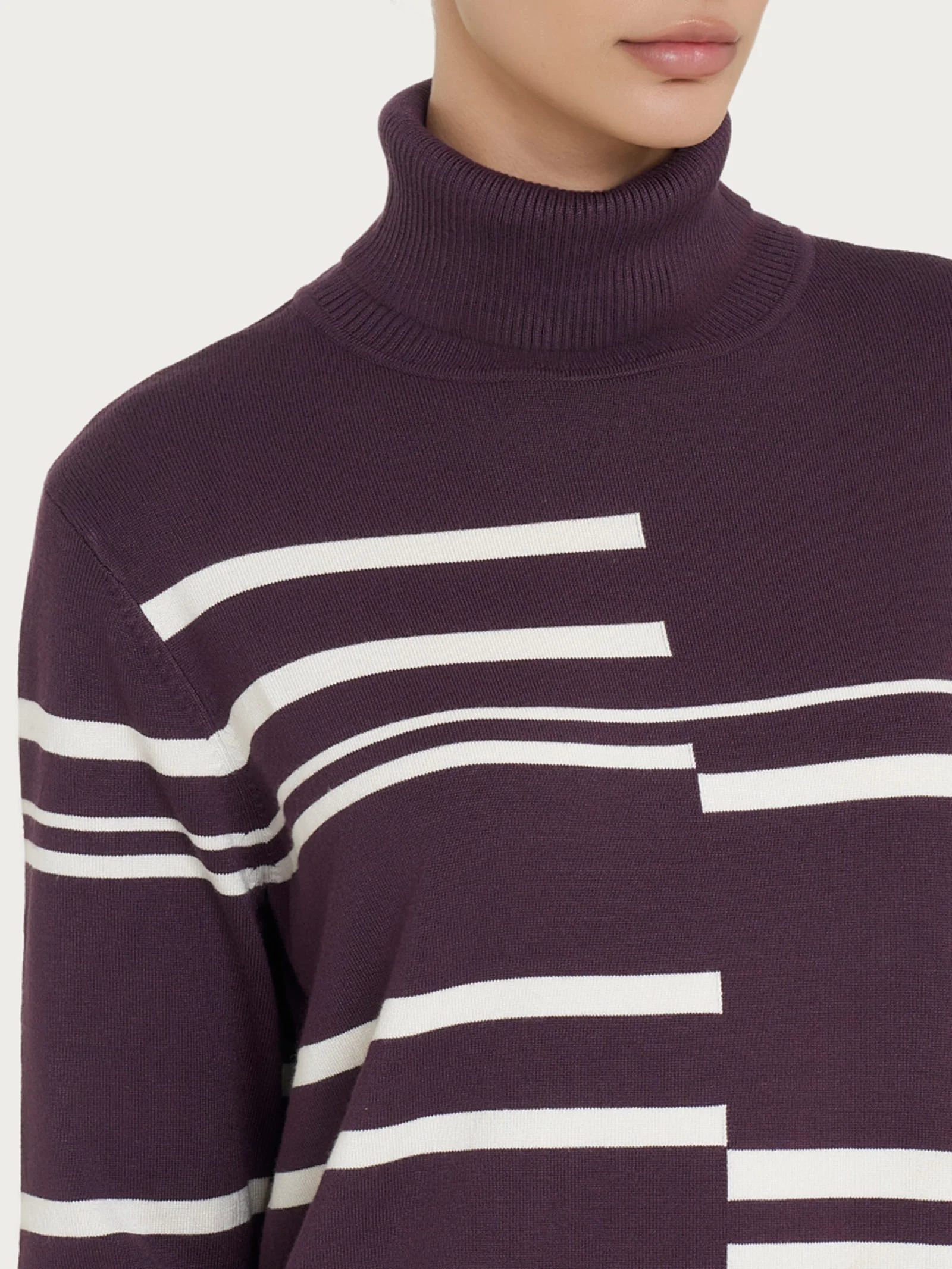 Dolcevita a righe sfasate Four Seasons - Fant. Plum Perfect - Image 3