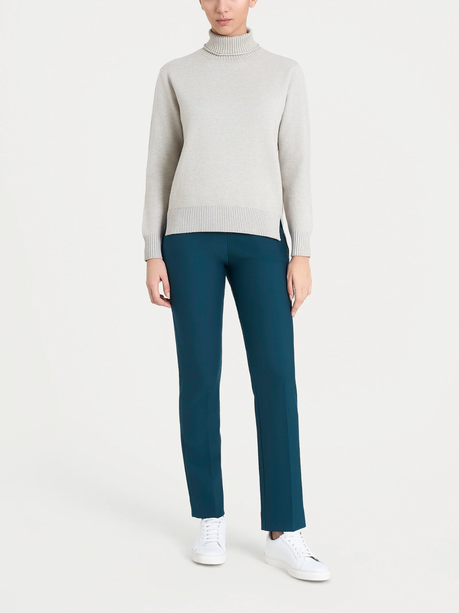 Dolcevita asimmetrico in Super Soft - CHAMPIGNON MEL. - Image 5