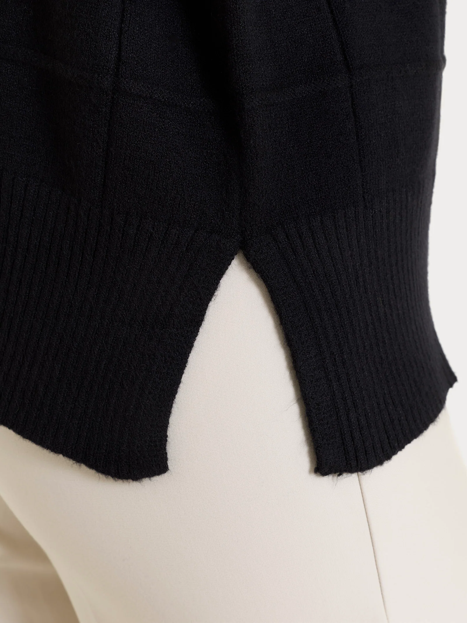 Dolcevita con fantasia check in Super Soft - Nero - Image 3
