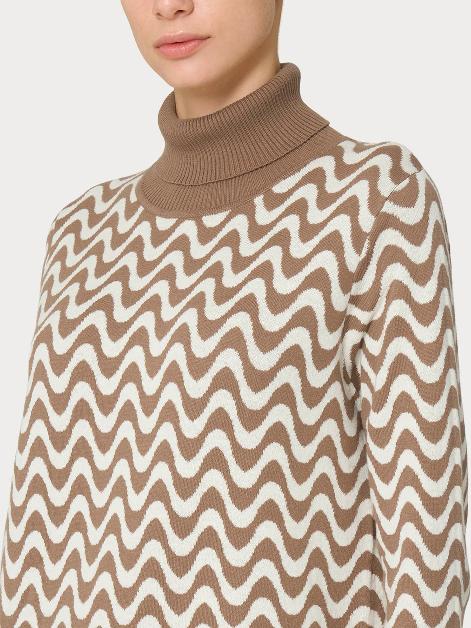 Dolcevita corto in filato Winter Cotton - FANT.PINE BARK - Image 3