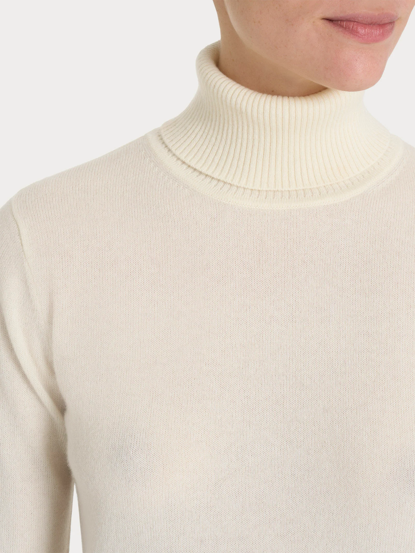 Dolcevita in cashmerino - Avorio - Image 3