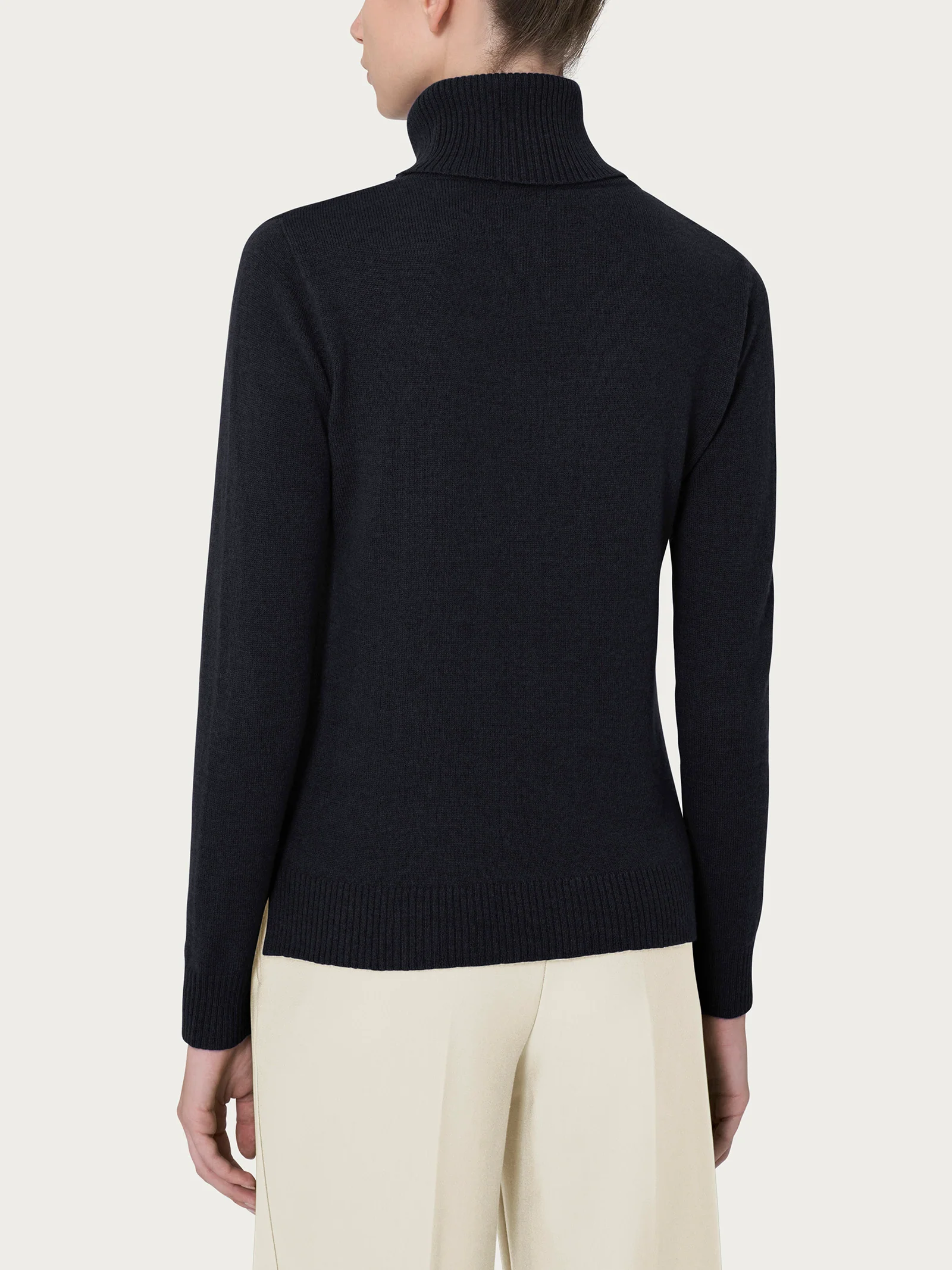 Dolcevita in cashmerino - Nero - Image 2