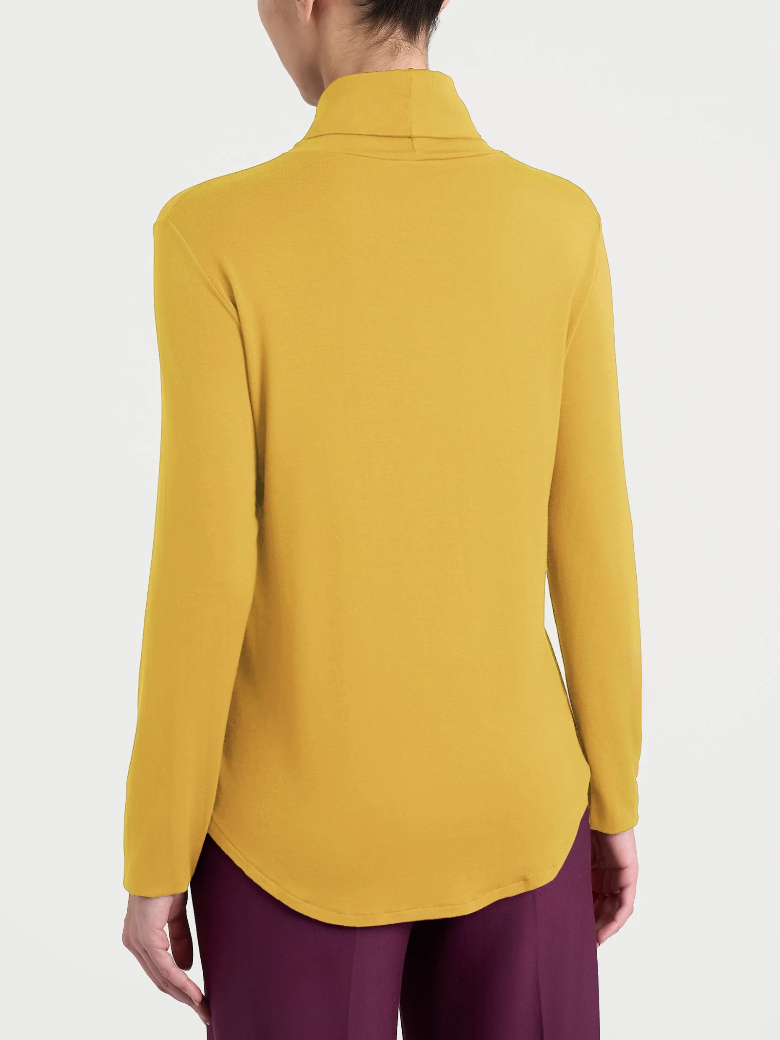 Dolcevita in Eco Viscosa - Oil Yellow - Image 2