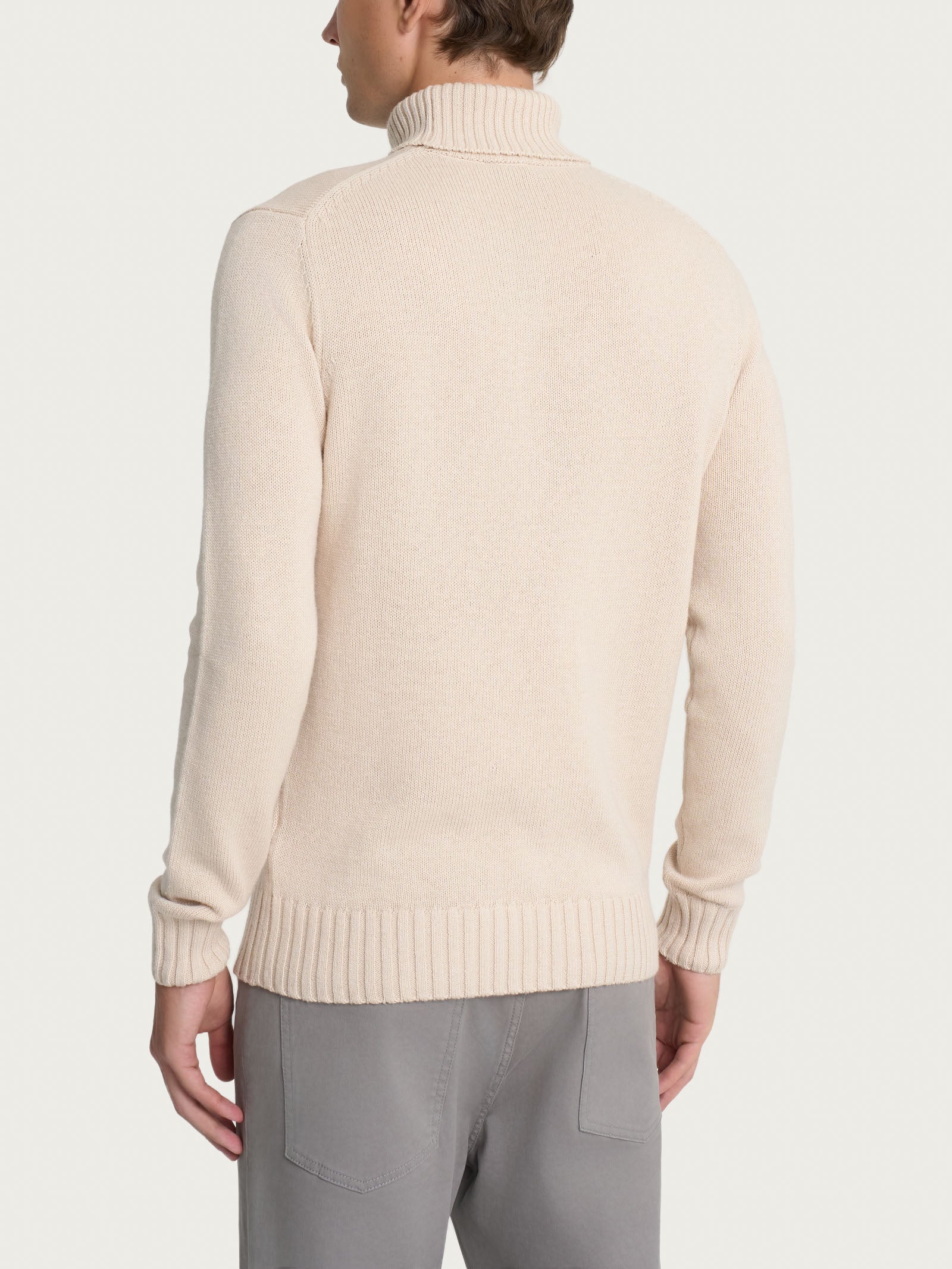 Dolcevita in filato Nice Wool - Champignon - Image 2