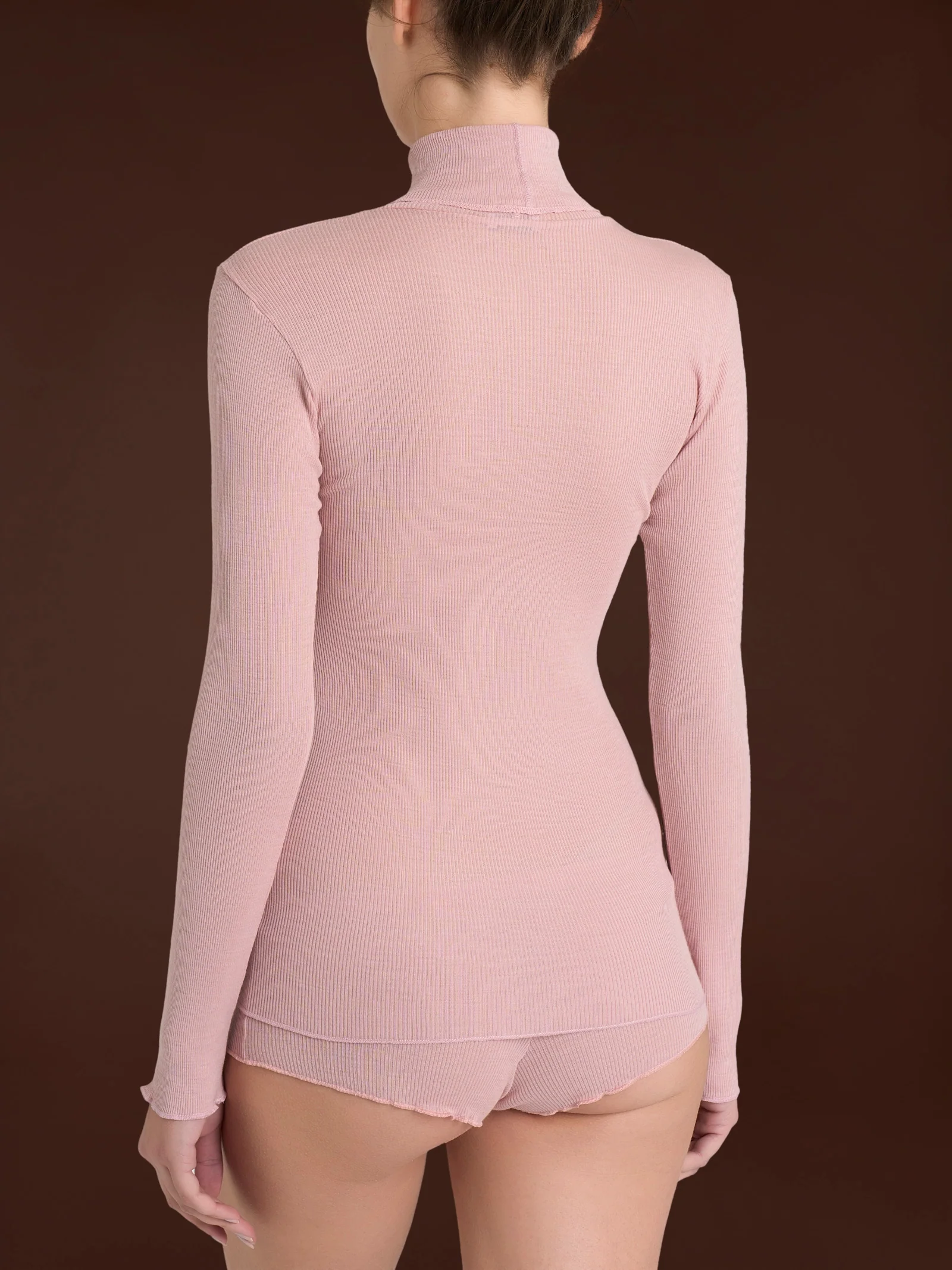 Dolcevita in Lana Seta - Rosa Antico - Image 2