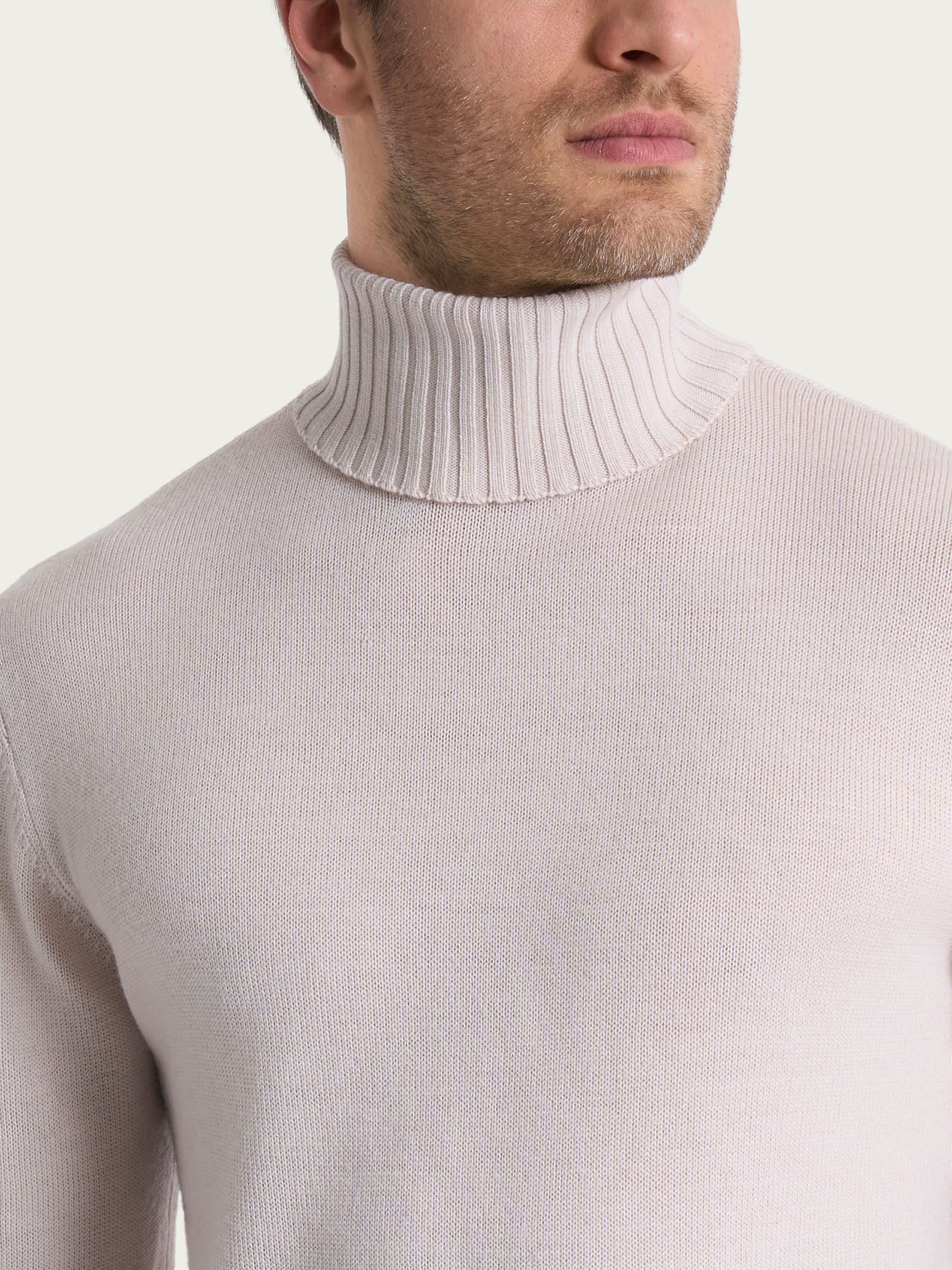 Dolcevita in Merino Soft - Champignon - Image 3