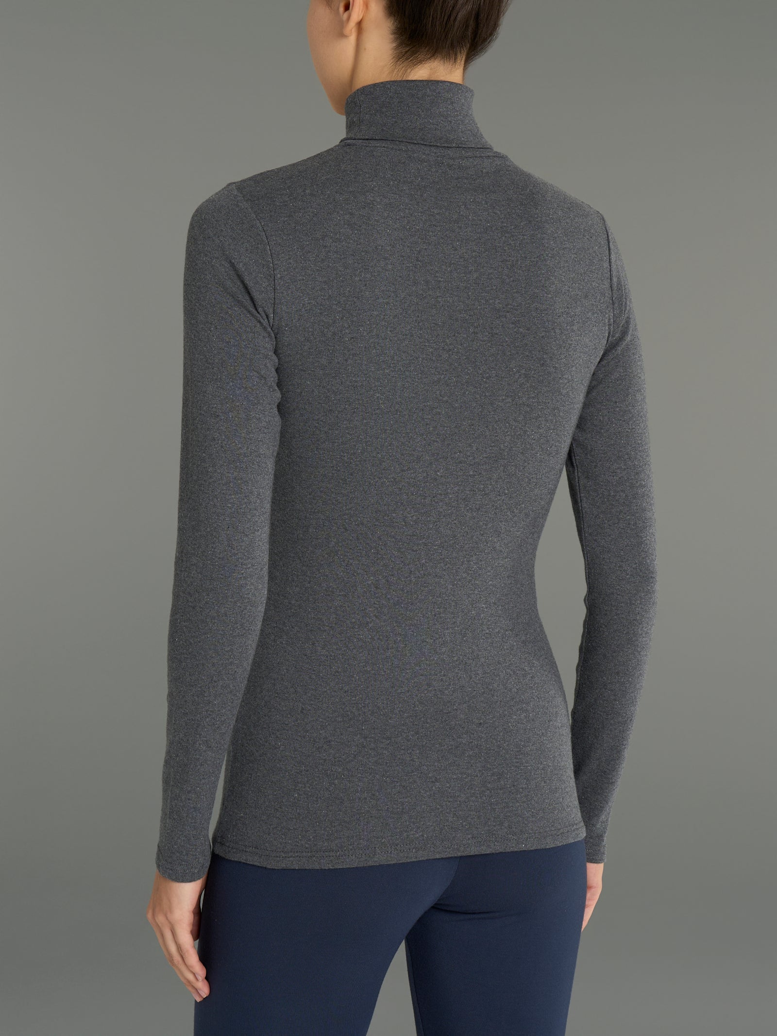 Dolcevita in Thermo Cotton - Piombo Mel. - Image 2