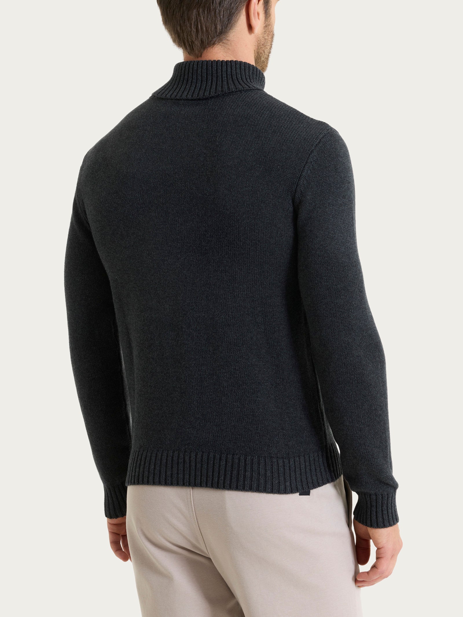 Dolcevita in Winter Cotton - Nero Mel. - Image 2