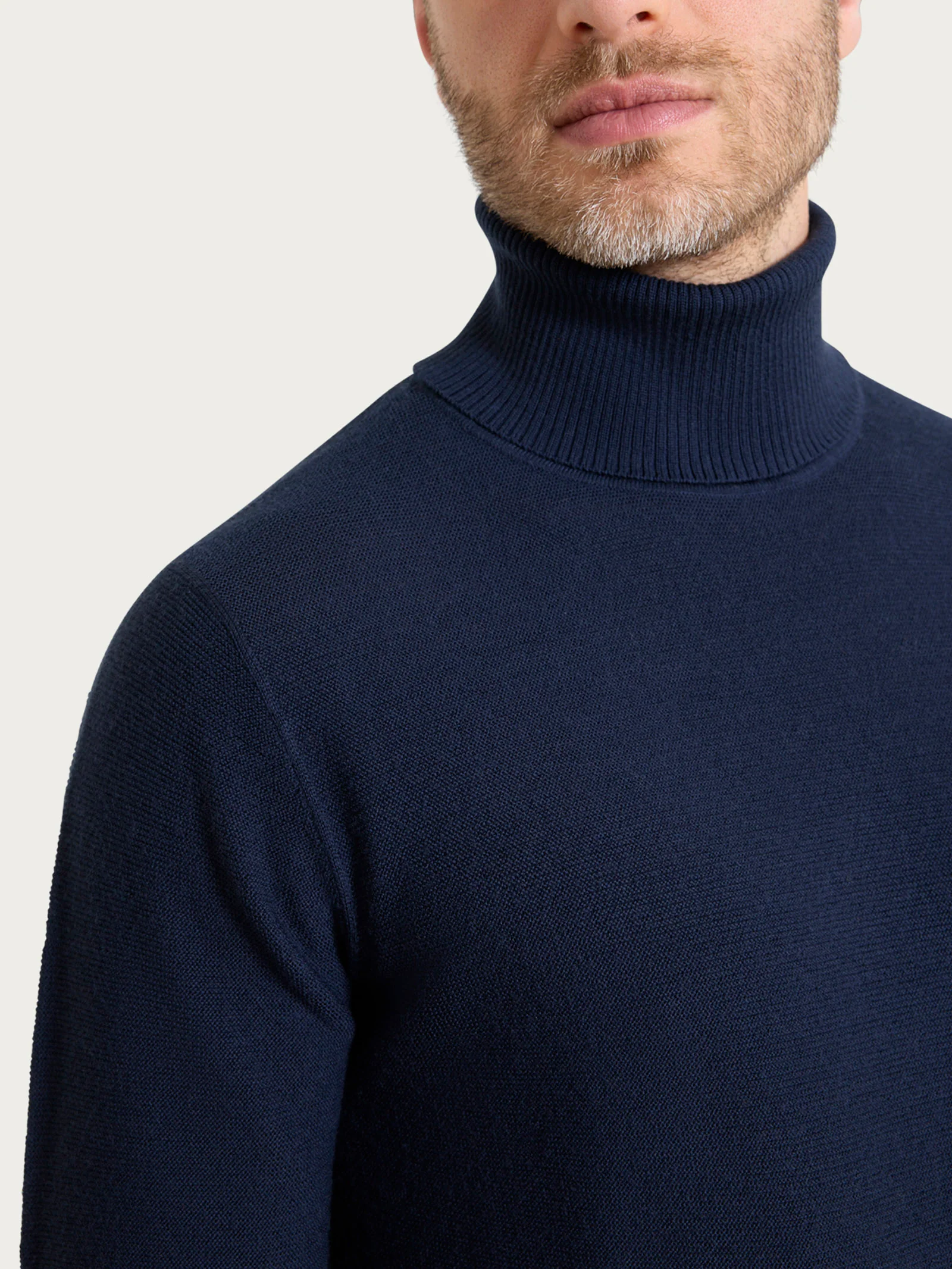 Dolcevita Punto Links in Merino Soft - Bleu - Image 3