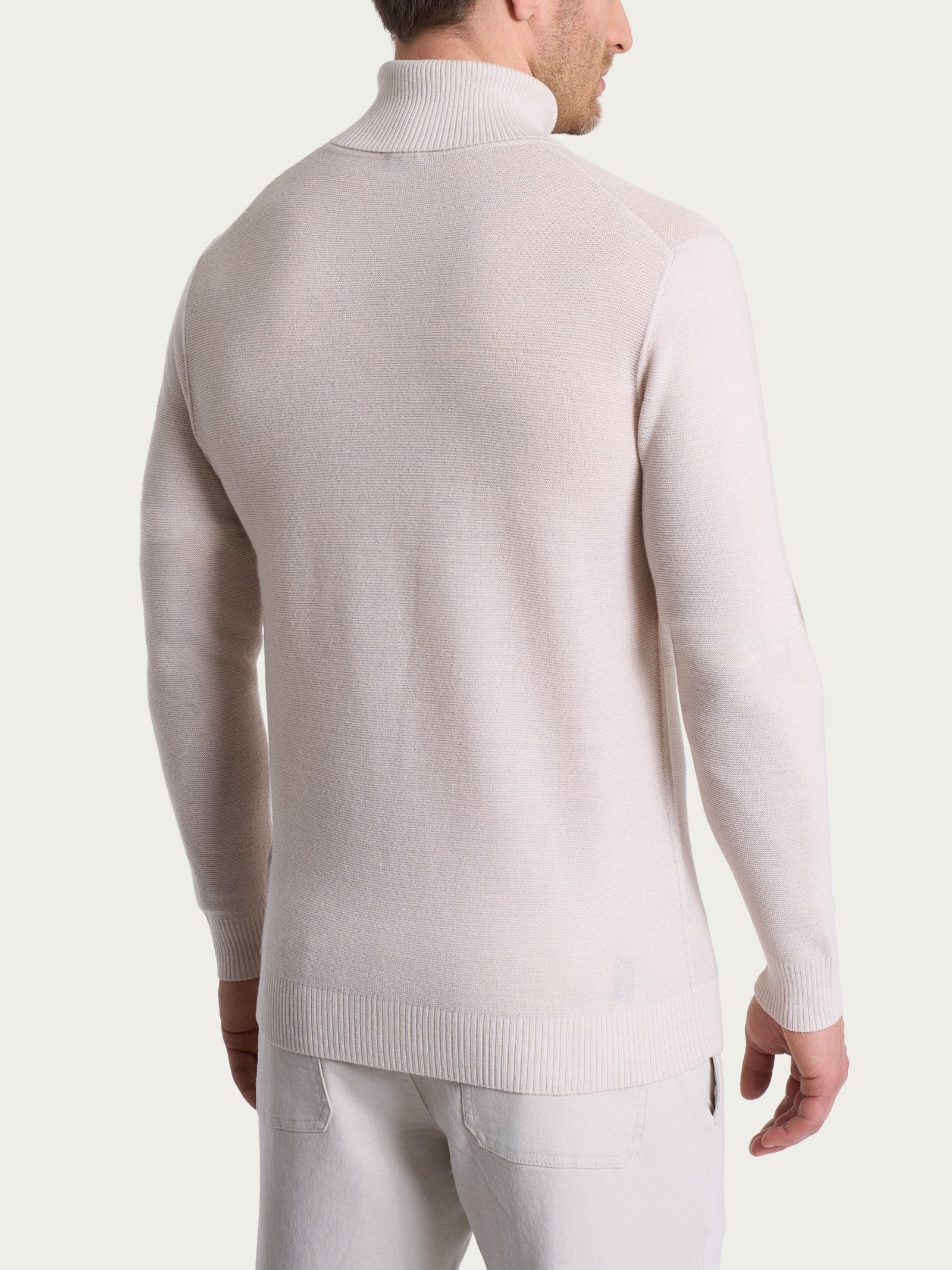 Dolcevita Punto Links in Merino Soft - Champignon - Image 2
