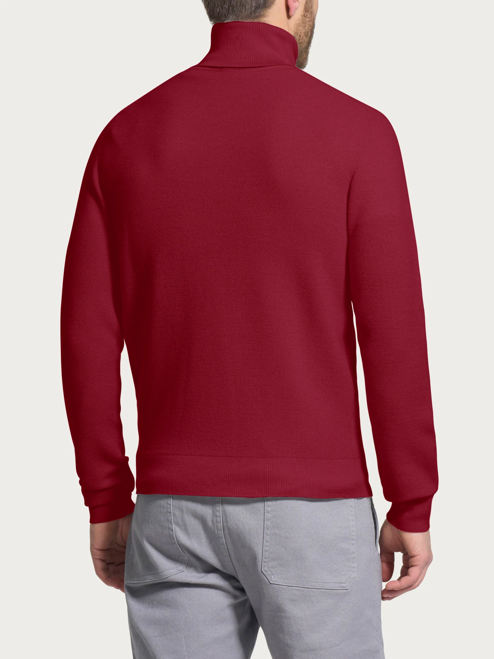 Dolcevita Punto Links in Merino Soft - Tibetan Red - Image 2