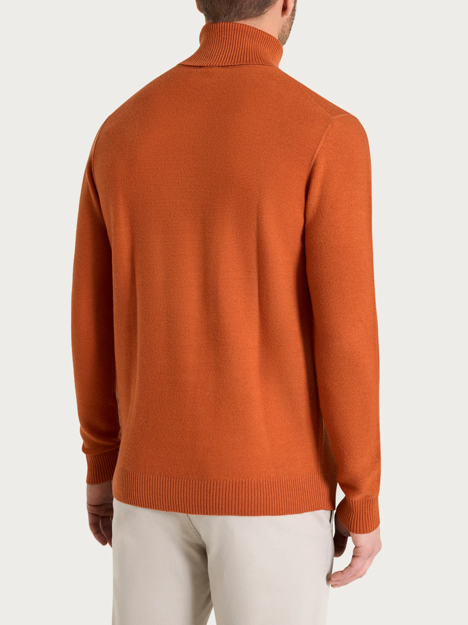 Dolcevita Punto Links in Merino Soft - Rust - Image 2