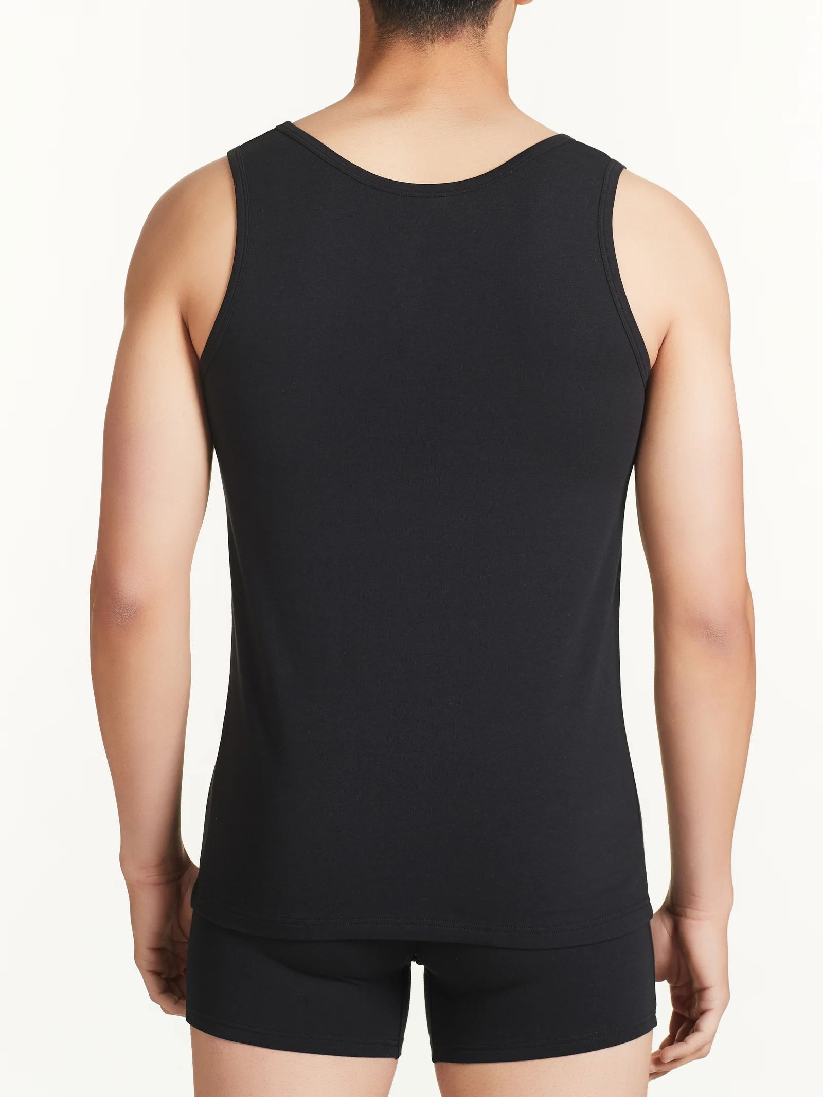 Dynamic - Canottiera in cotone elasticizzato - Nero Bipack - Image 3