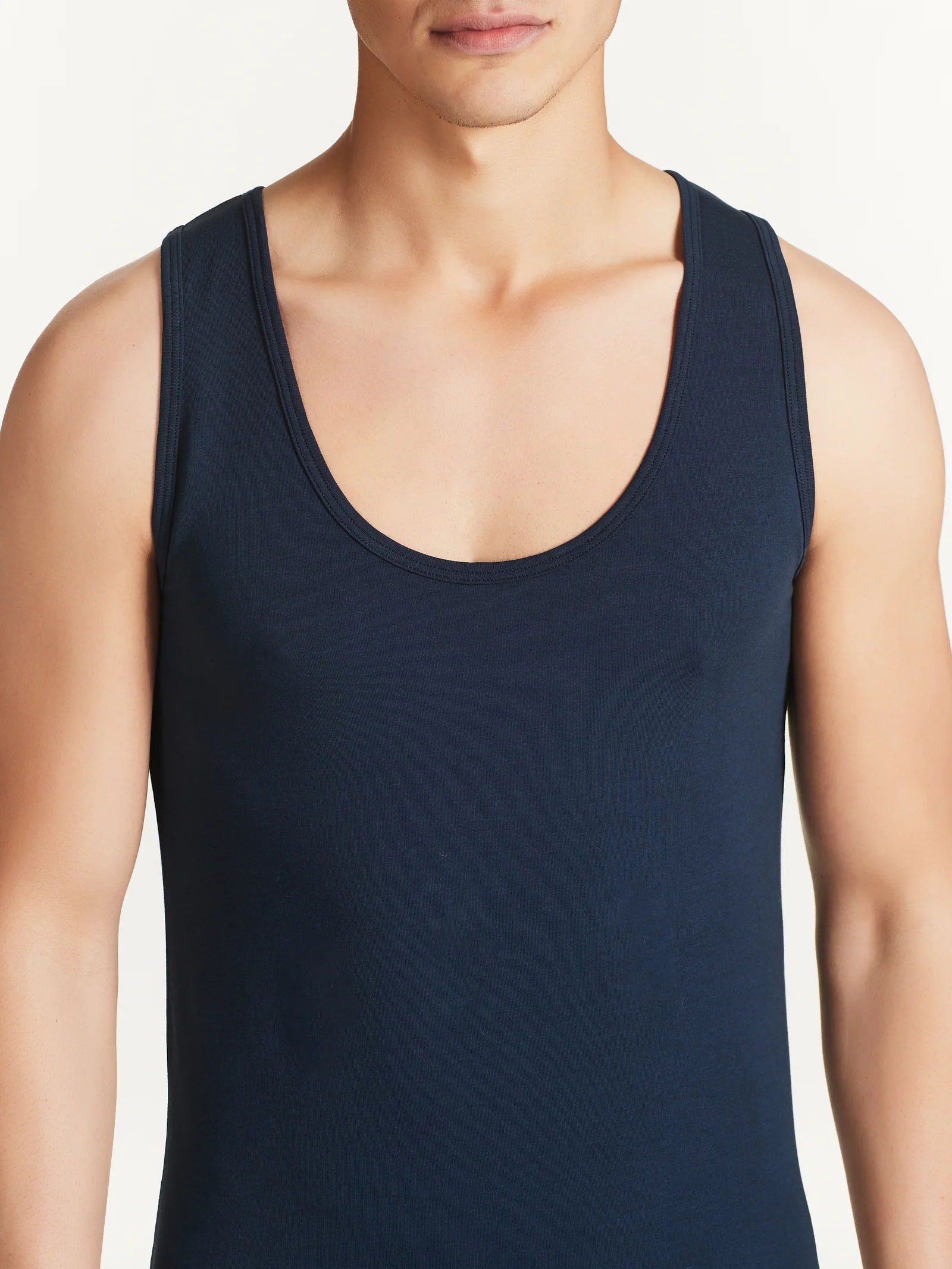 Dynamic - Canottiera in cotone elasticizzato - Bleu Bipack - Image 4