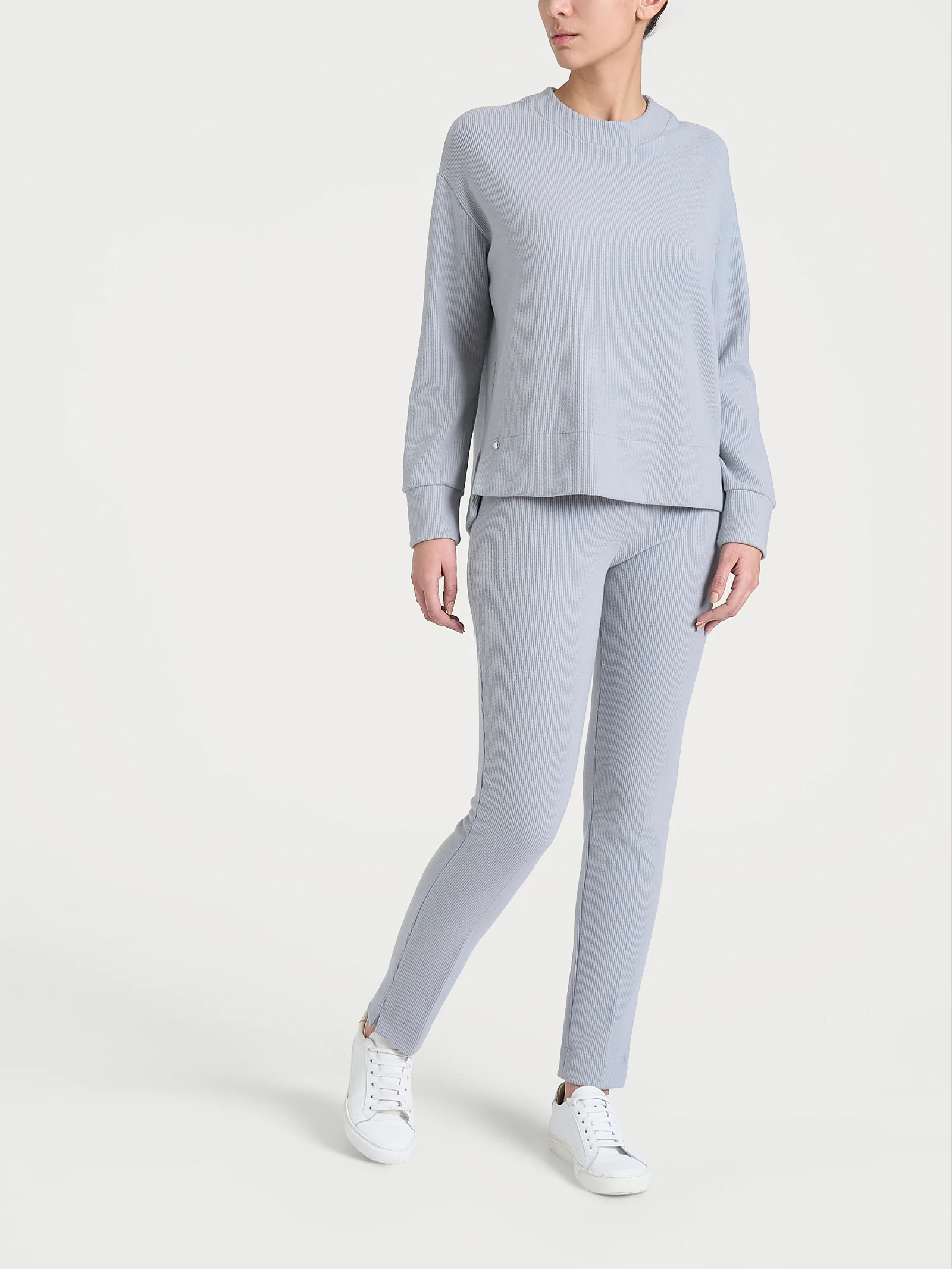 Felpa girocollo in Velvet  - Ultimate Gray - Image 5