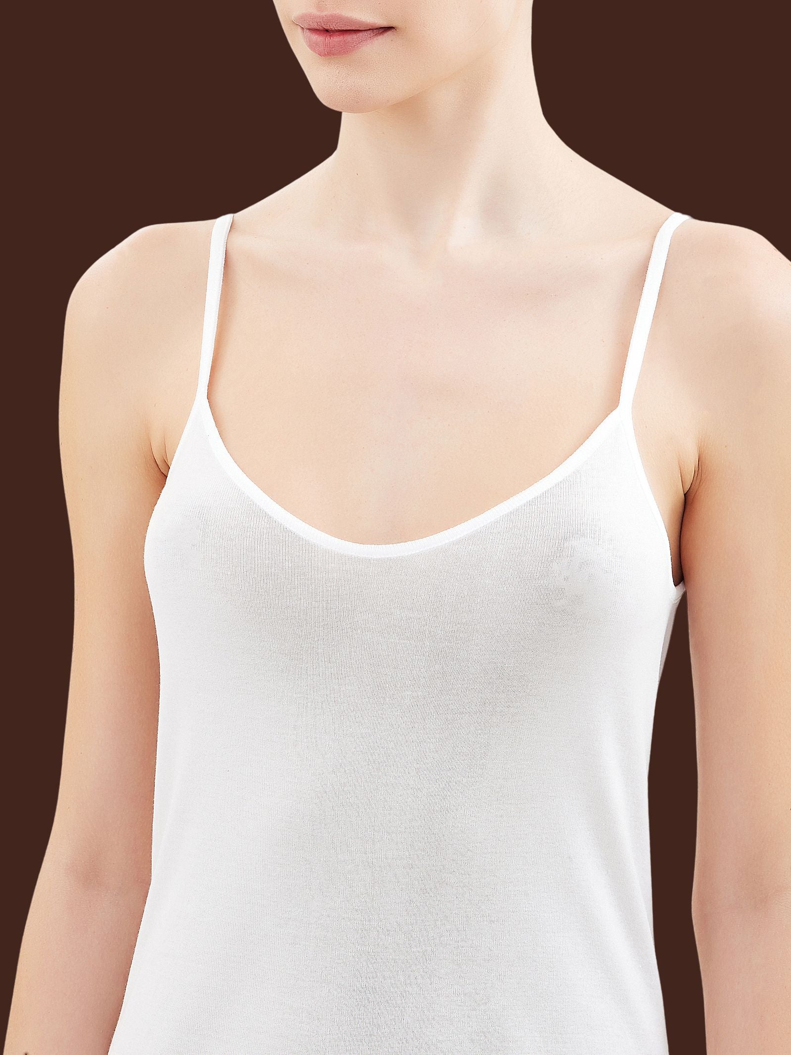 Filo di Scozia - Top in maglia unita di Filo di Scozia - Bianco - Image 4