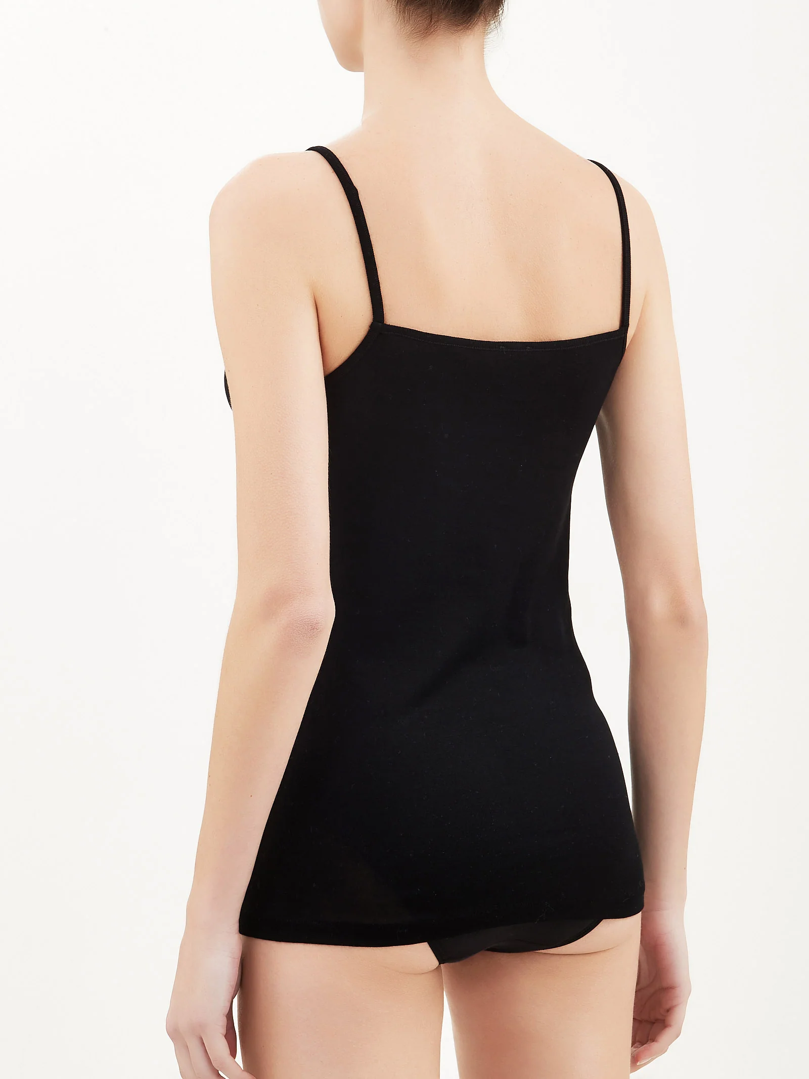 Filo di Scozia - Top in maglia unita di Filo di Scozia - Nero - Image 3