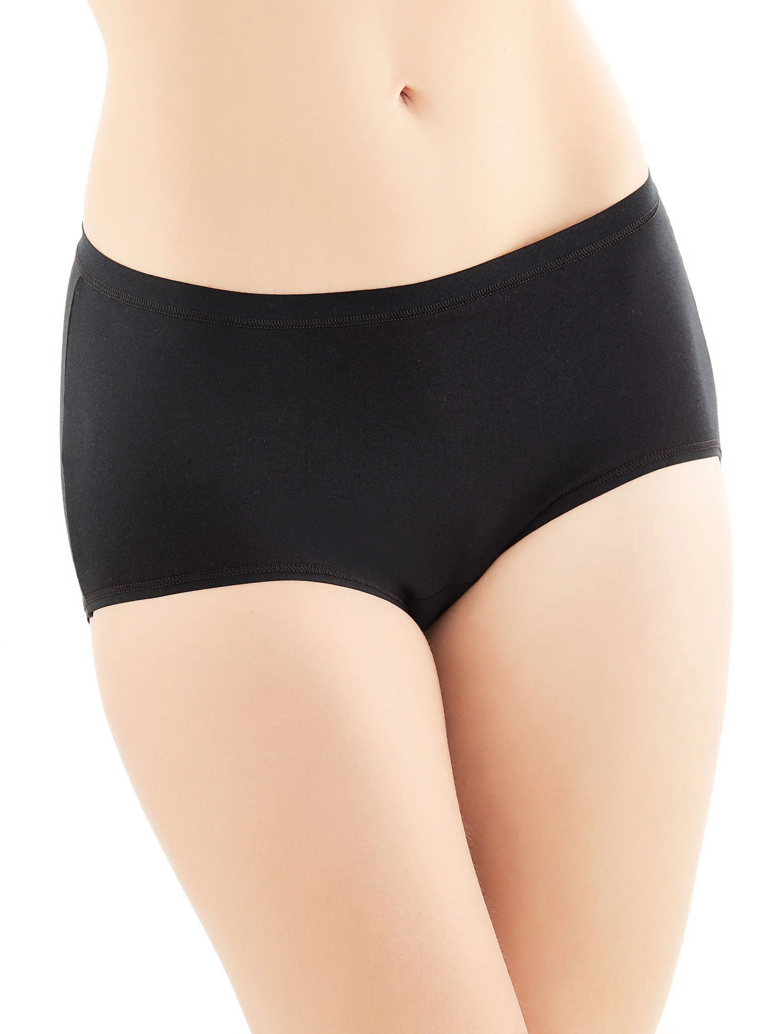 Fly - Slip midi in cotone elasticizzato - Nero Bipack - Image 2