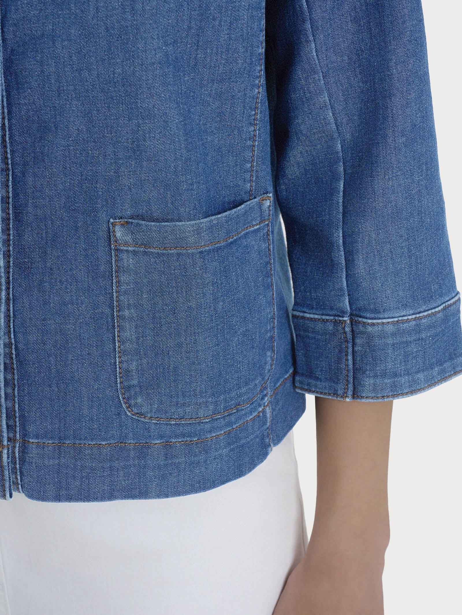 Giacca con bottoni in Light Denim - Delave' - Image 3