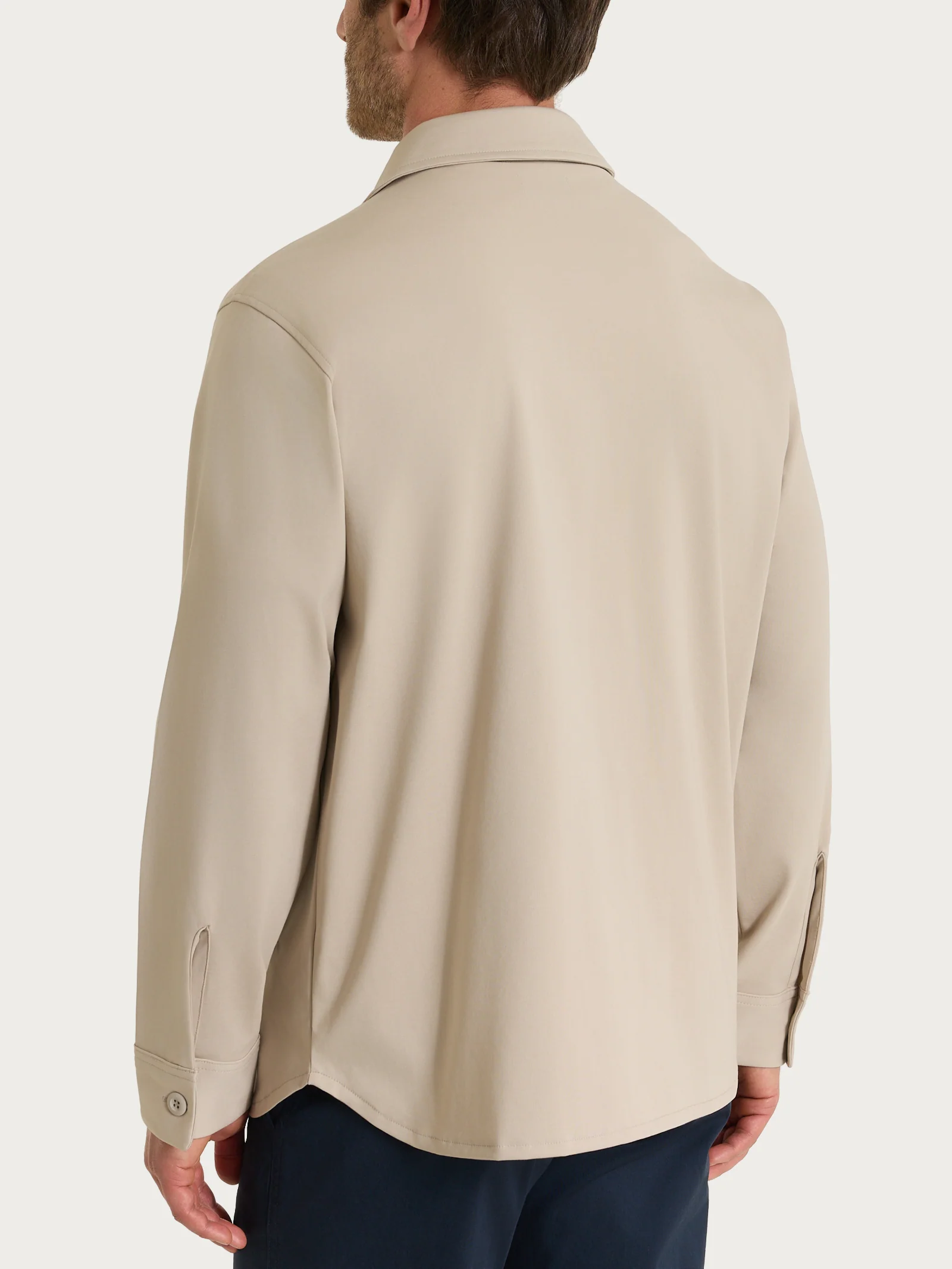 Giacca con tasche in Compact Light - Plaza Taupe - Image 2