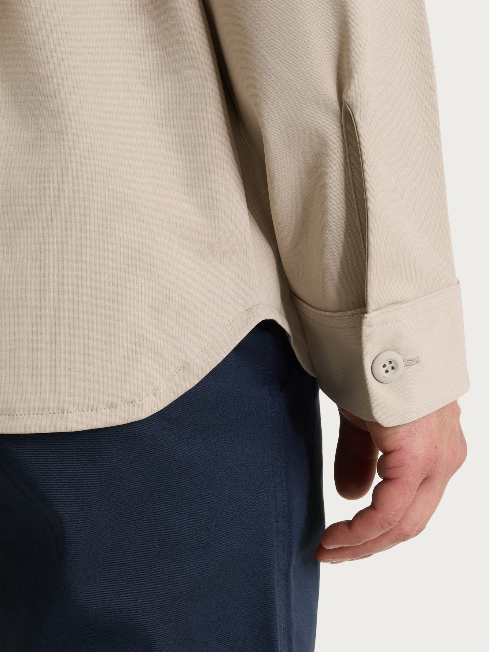 Giacca con tasche in Compact Light - Plaza Taupe - Image 3