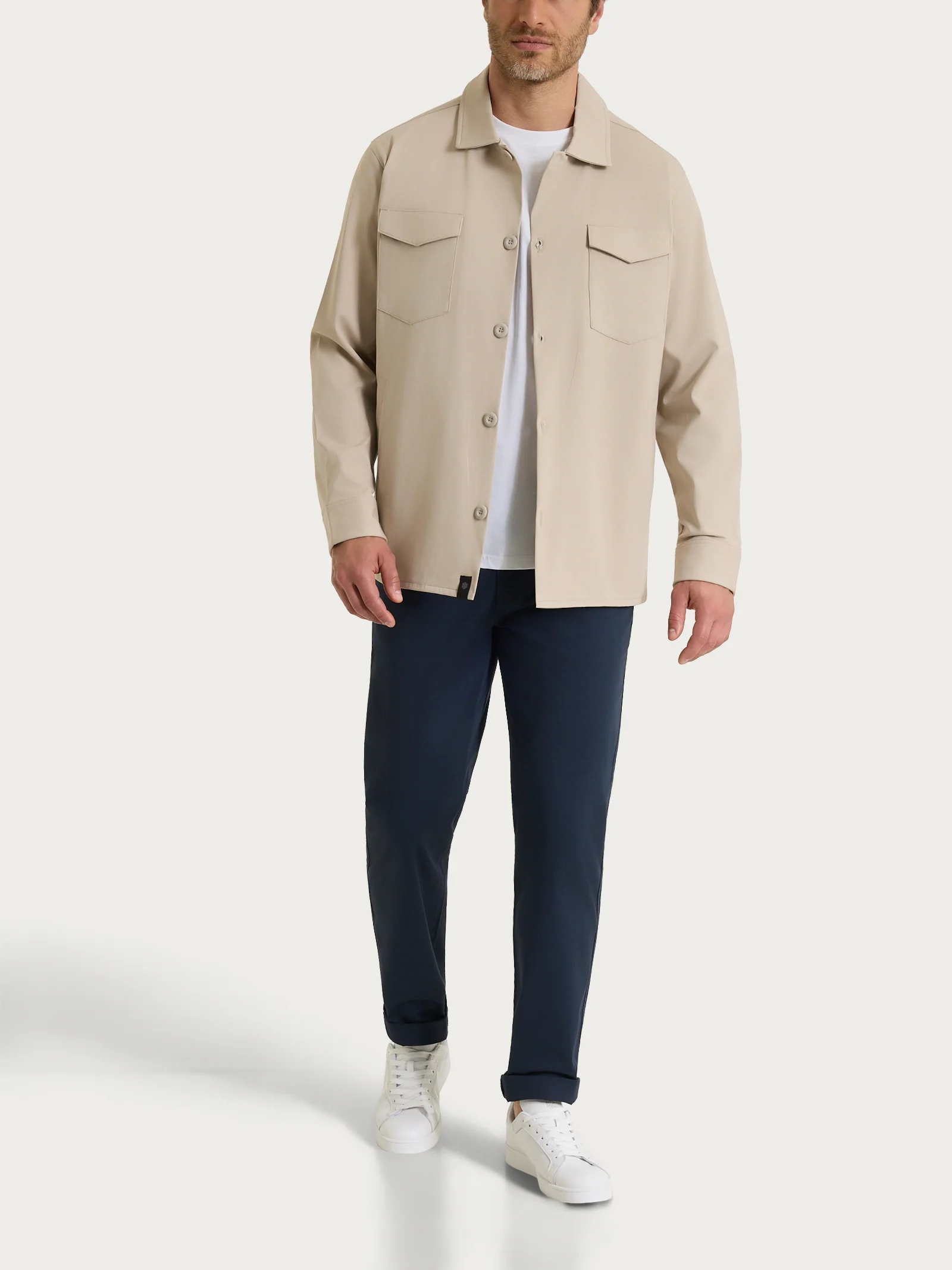 Giacca con tasche in Compact Light - Plaza Taupe - Image 6