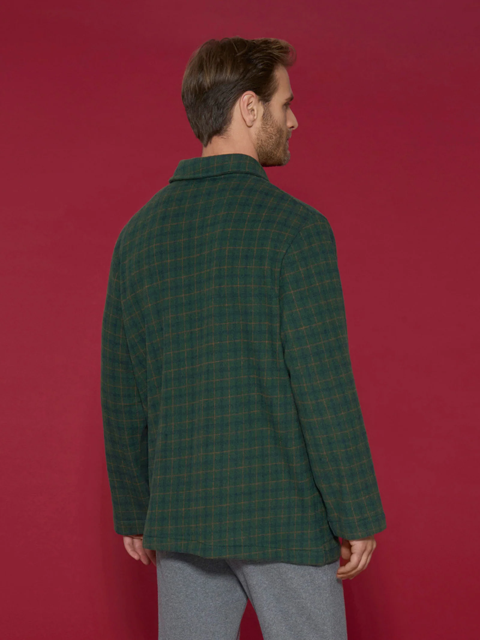 Giacca da camera in Cotton Eco Pile - Fant.Smeraldo - Image 2