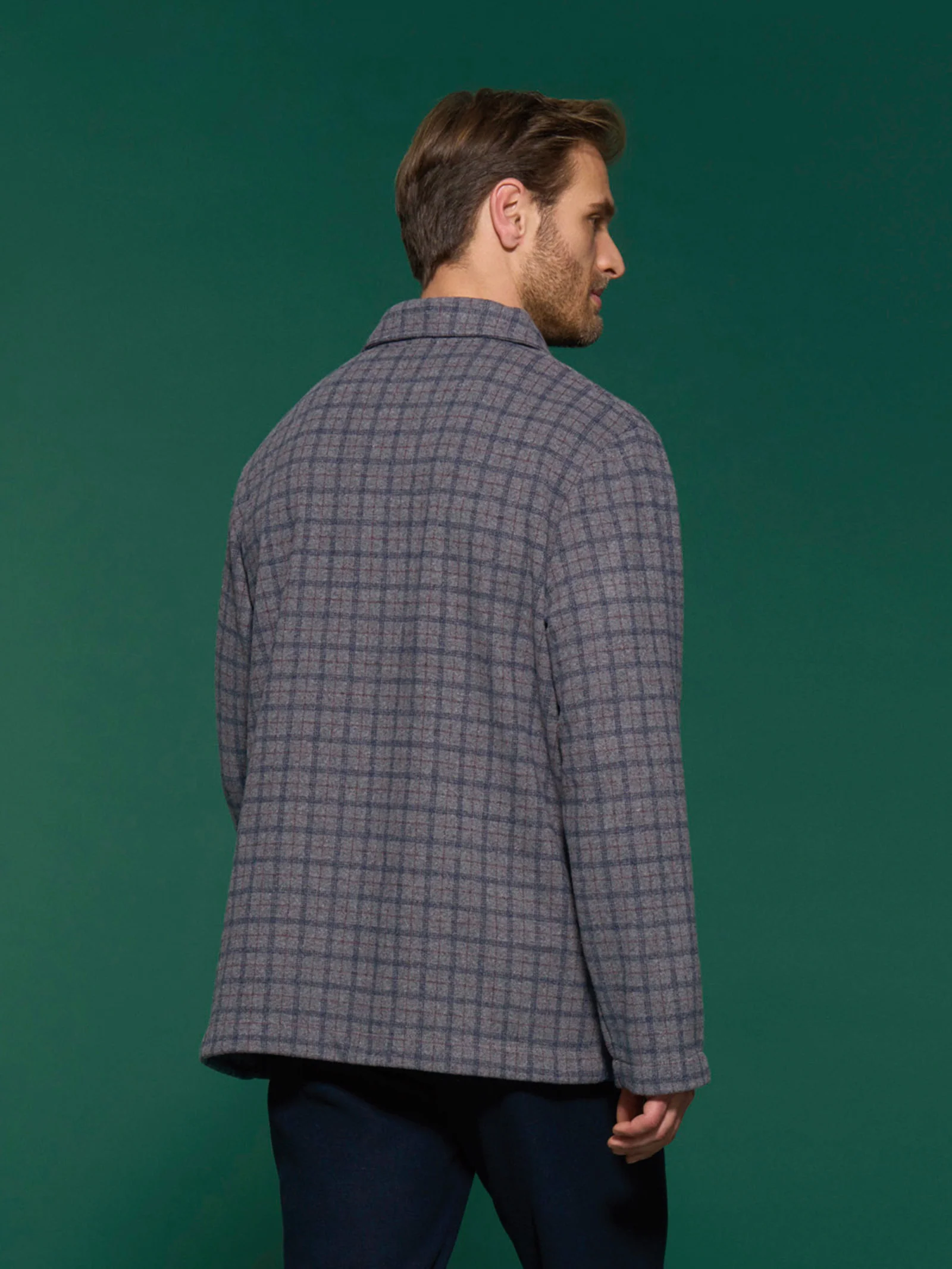 Giacca da camera in Cotton Eco Pile - Fant.Grigio Mel. - Image 2
