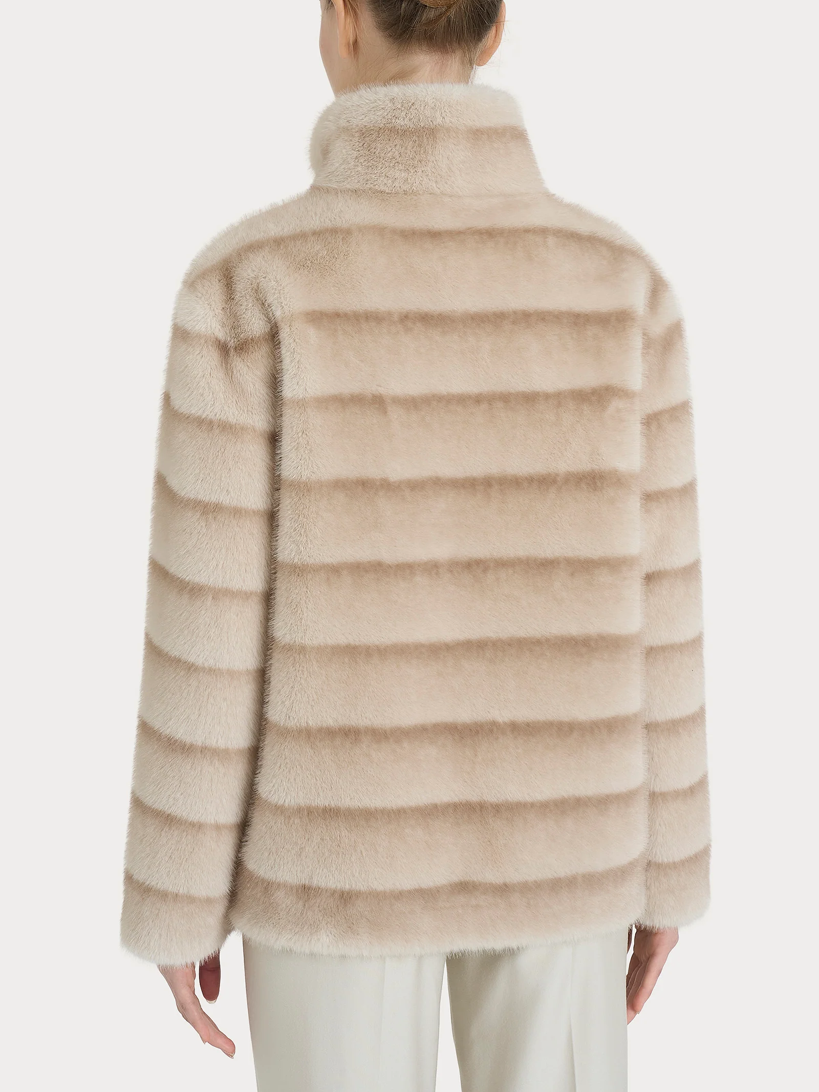 Giacca double-face in Vegan Fur - Fant.Champignon - Image 3
