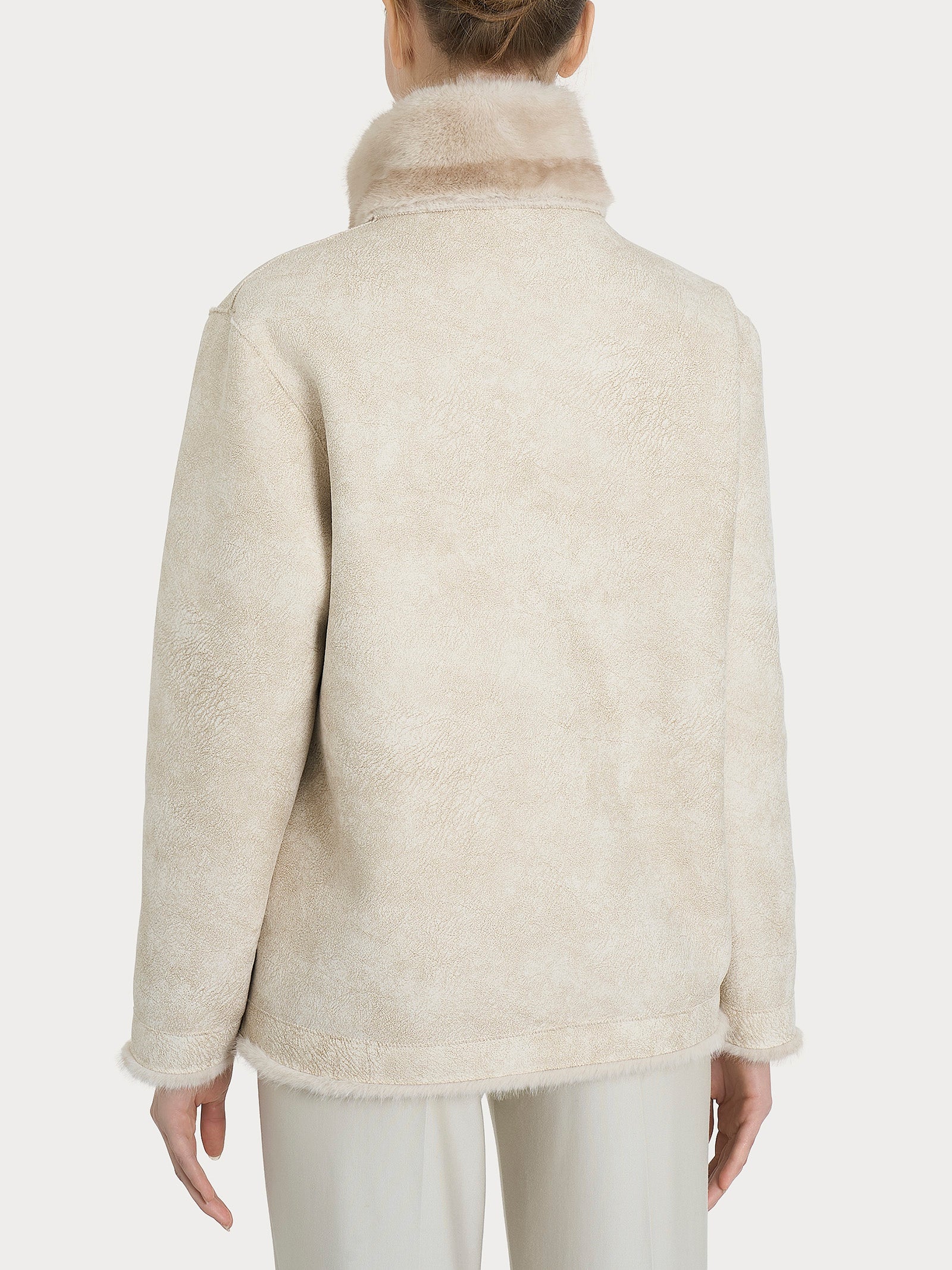 Giacca double-face in Vegan Fur - Fant.Champignon - Image 4