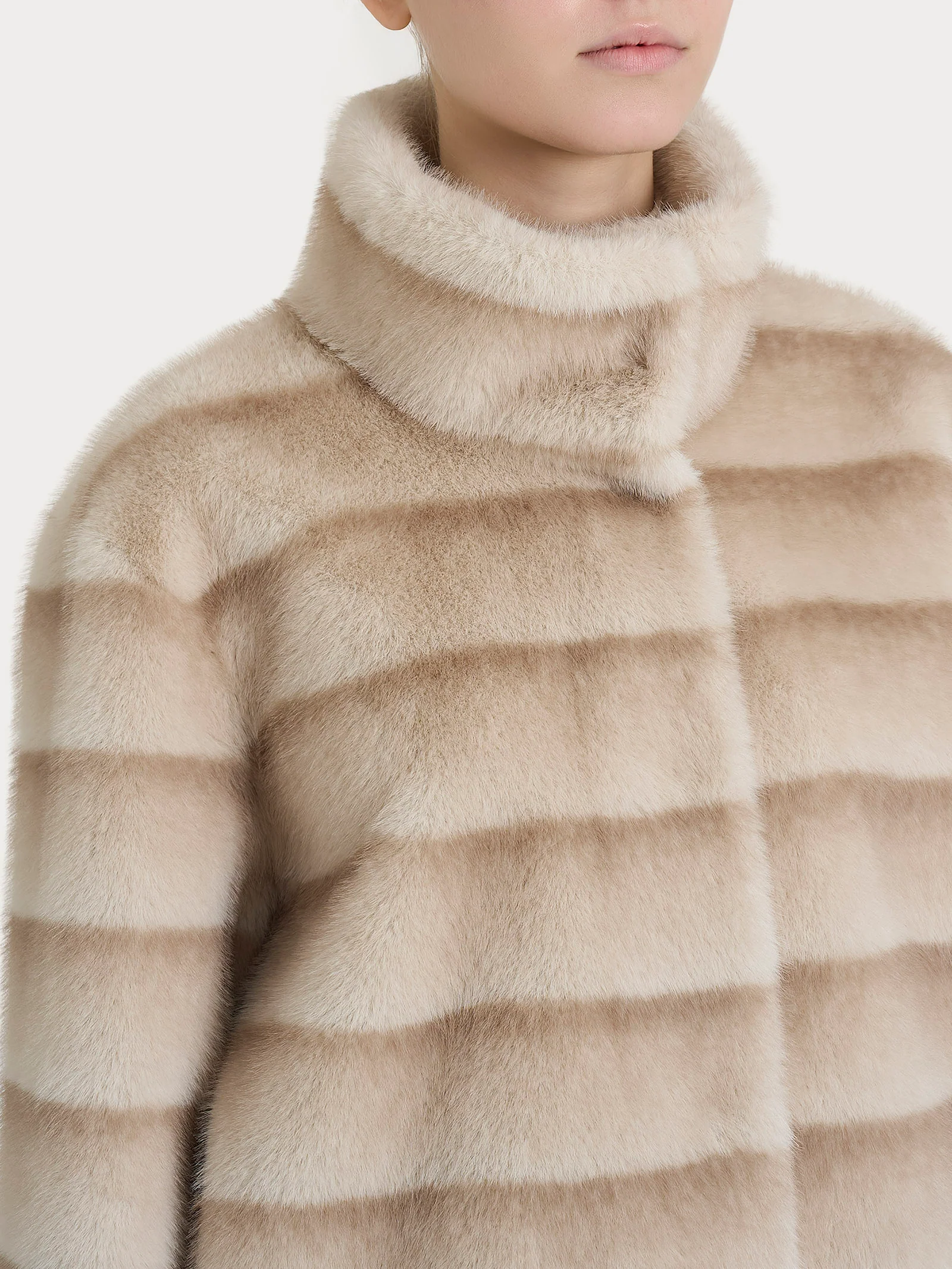 Giacca double-face in Vegan Fur - Fant.Champignon - Image 5