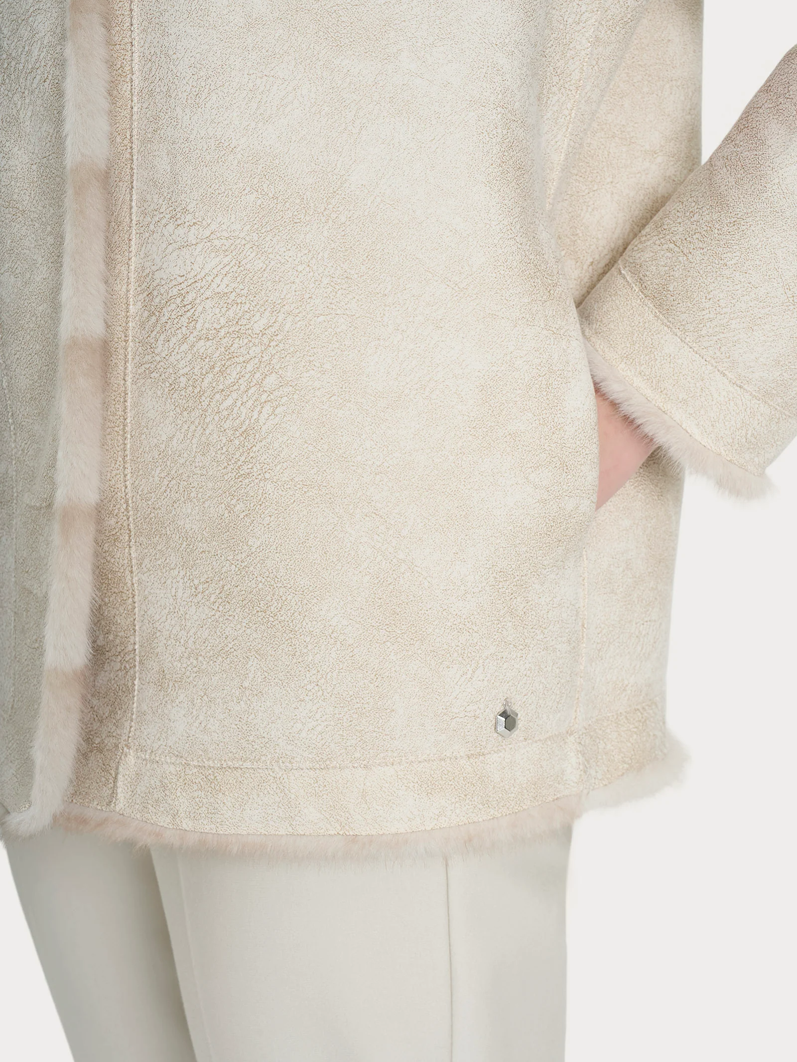 Giacca double-face in Vegan Fur - Fant.Champignon - Image 6