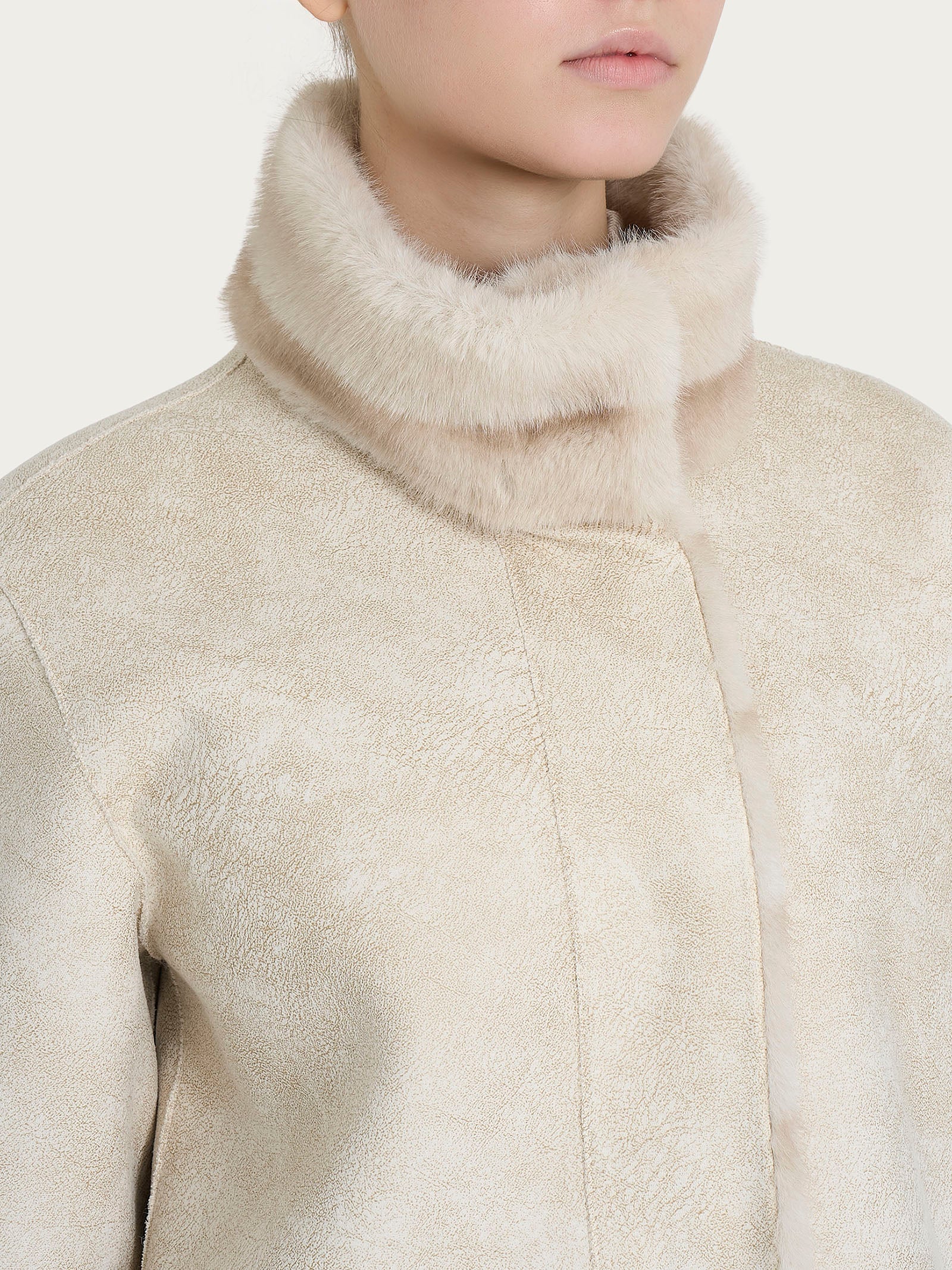 Giacca double-face in Vegan Fur - Fant.Champignon - Image 7