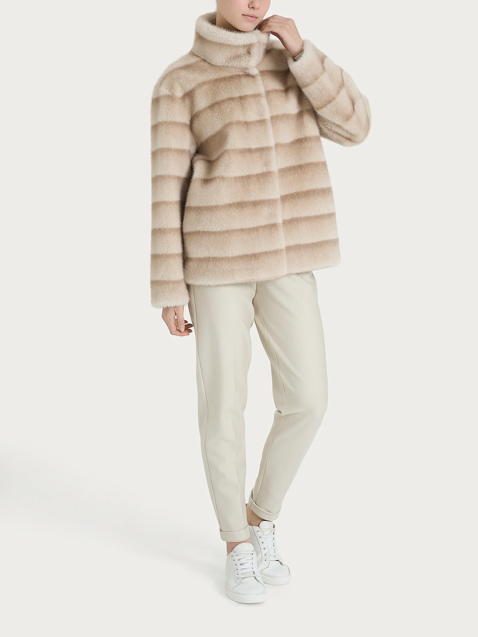 Giacca double-face in Vegan Fur - Fant.Champignon - Image 8