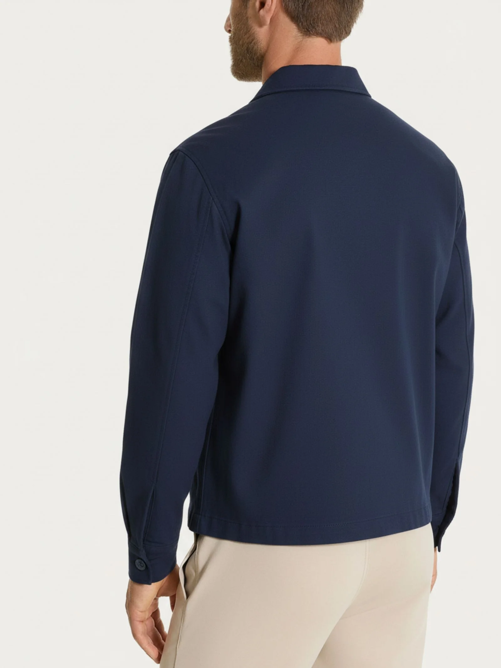 Giacca utility corta in Canvas Stretch - Outer Space - Image 2