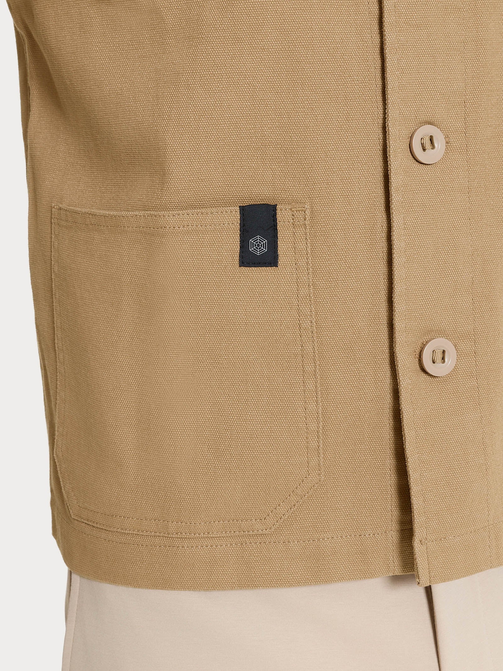 Giacca utility corta in Canvas Stretch - Tiger's Eye - Image 4