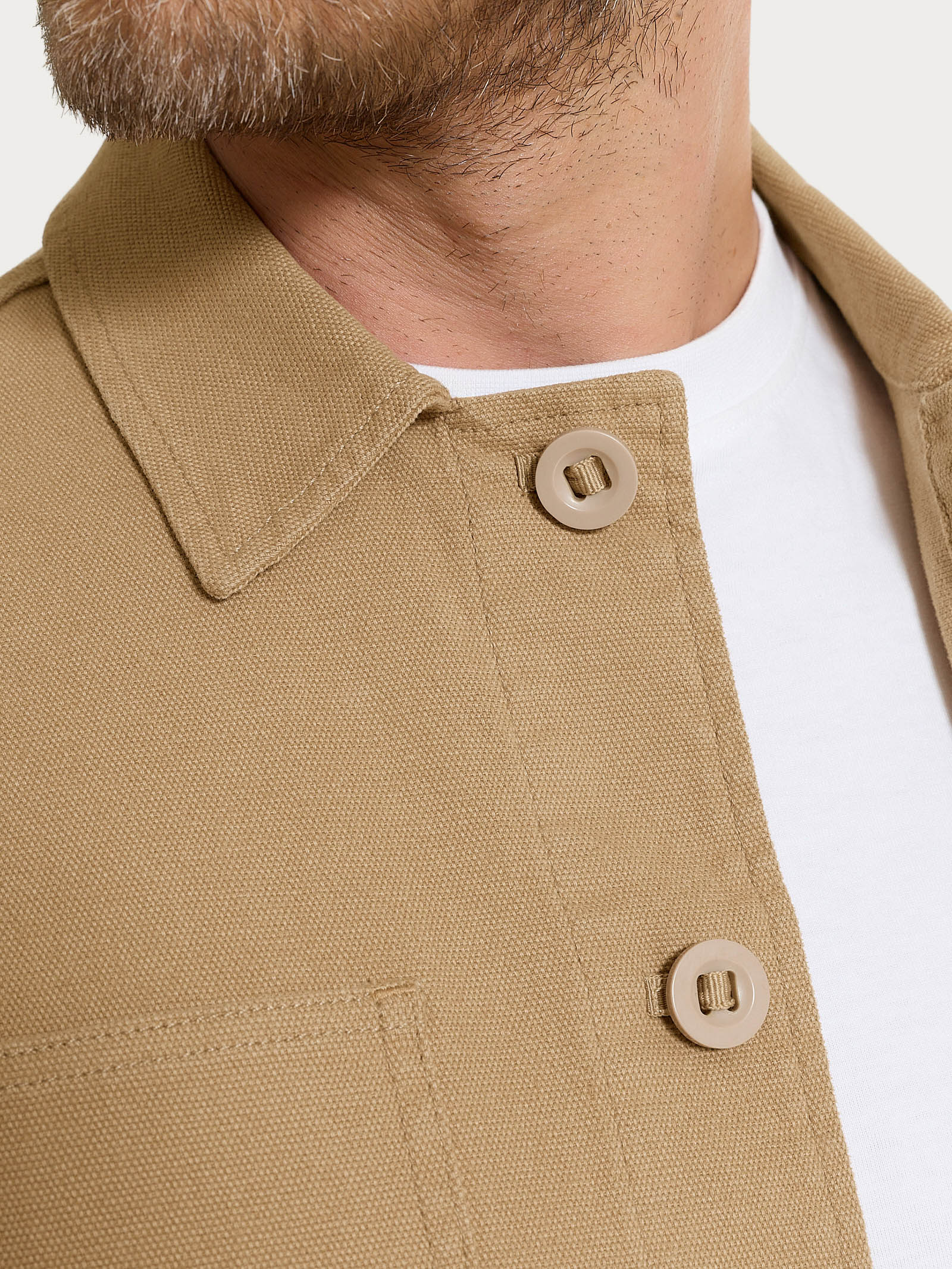 Giacca utility corta in Canvas Stretch - Tiger's Eye - Image 5