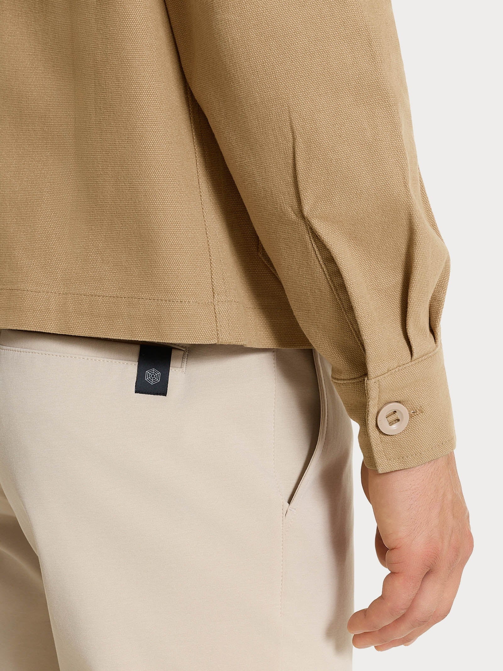 Giacca utility corta in Canvas Stretch - Tiger's Eye - Image 7