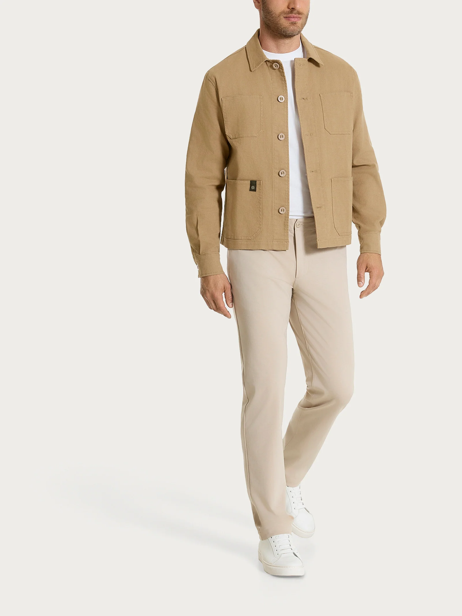 Giacca utility corta in Canvas Stretch - Tiger's Eye - Image 8