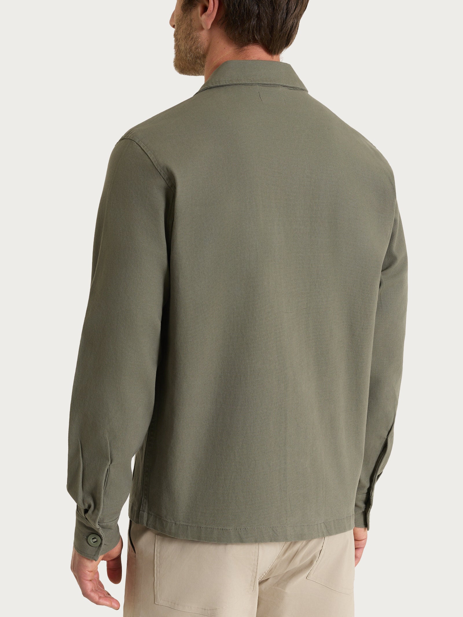 Giacca utility corta in Canvas Stretch - Seagrass - Image 2