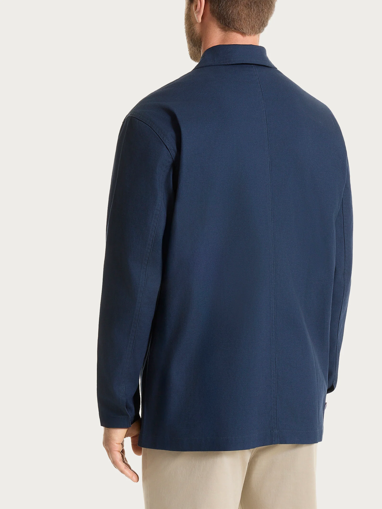 Giacca utility in Canvas Stretch - Outer Space - Image 2