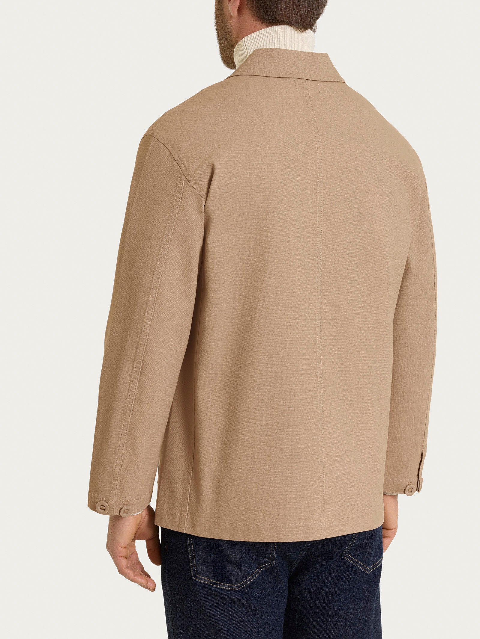 Giacca utility in Canvas Stretch - Tiger's Eye - Image 2