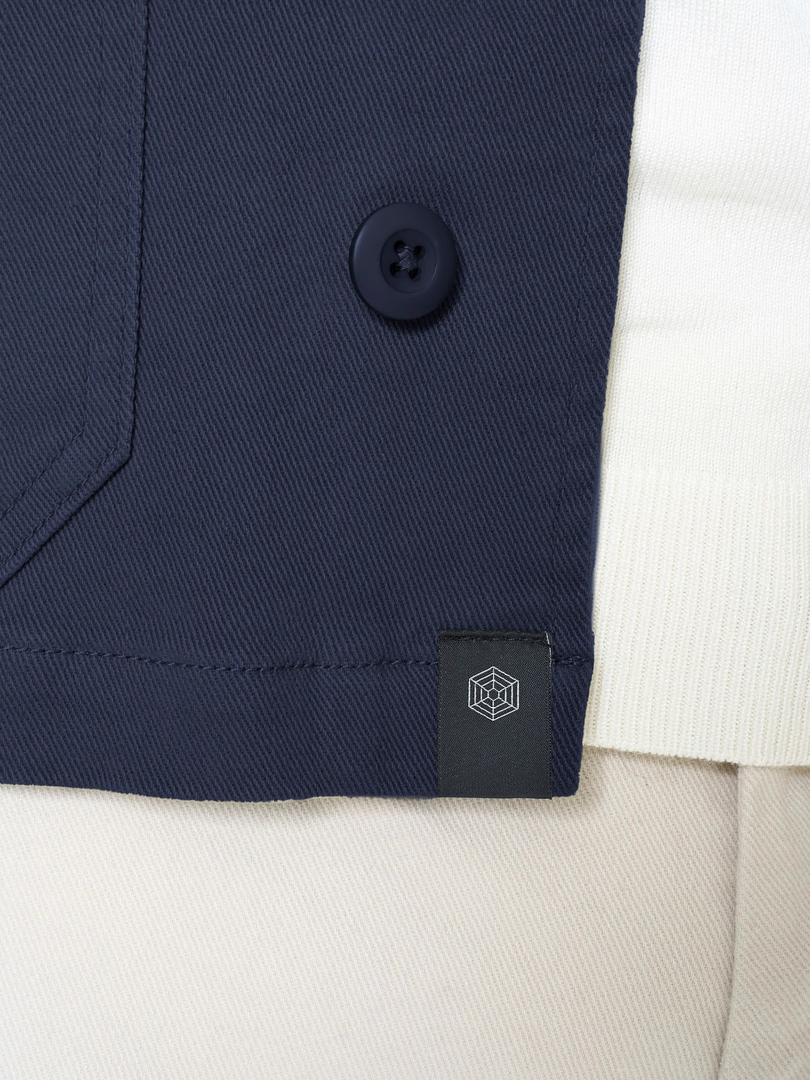 Giacca Utility in Raw twill di Cotone - Profondo - Image 4