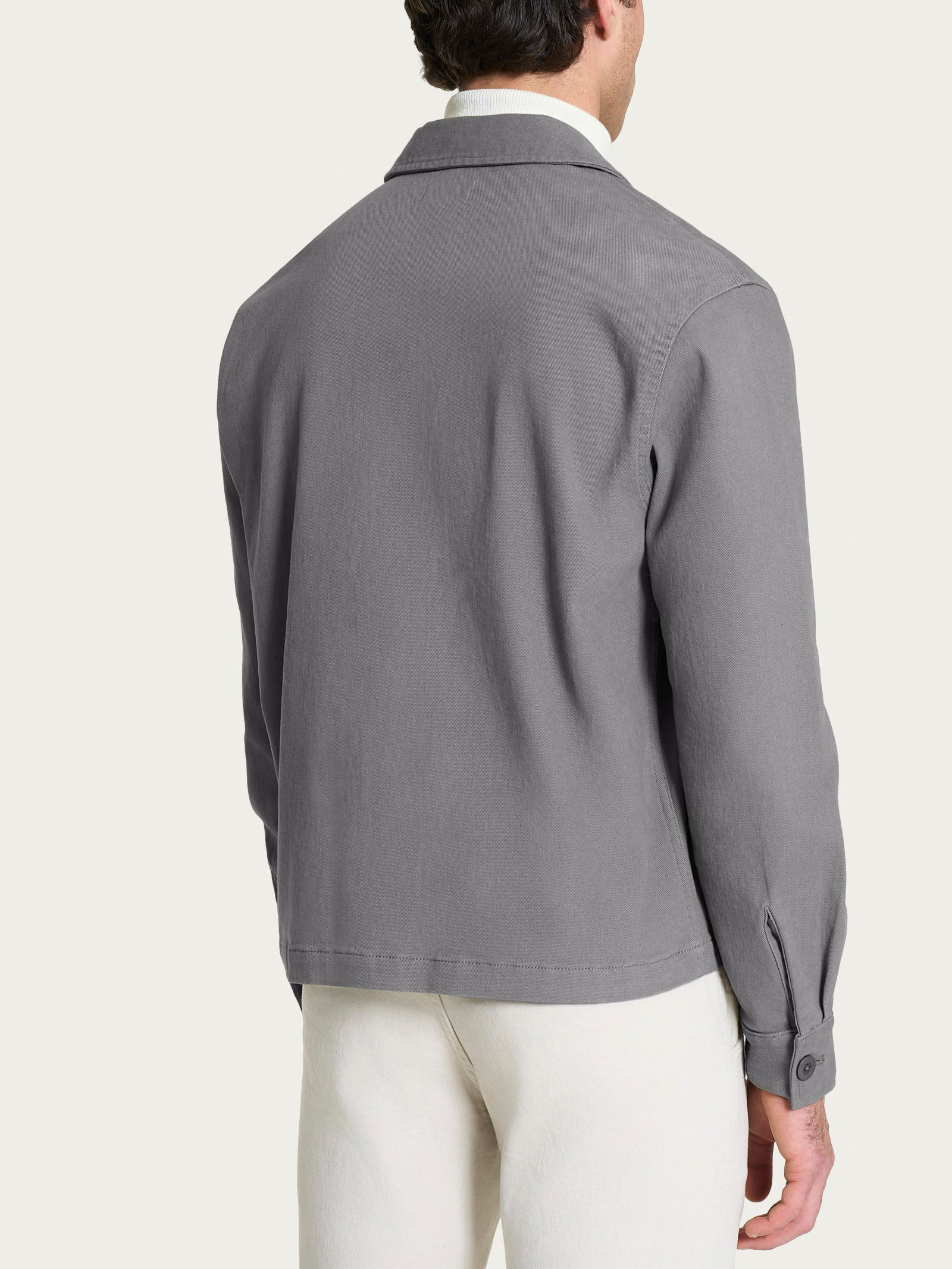 Giacca Utility in Raw twill di Cotone - Pietra - Image 2