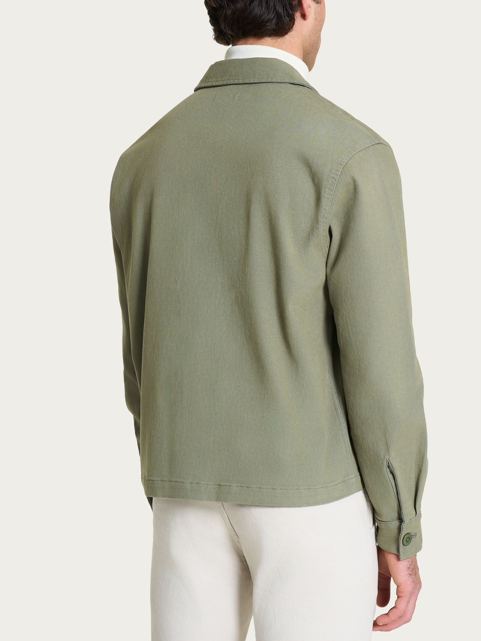 Giacca Utility in Raw twill di Cotone - Deep Lichen Green - Image 2