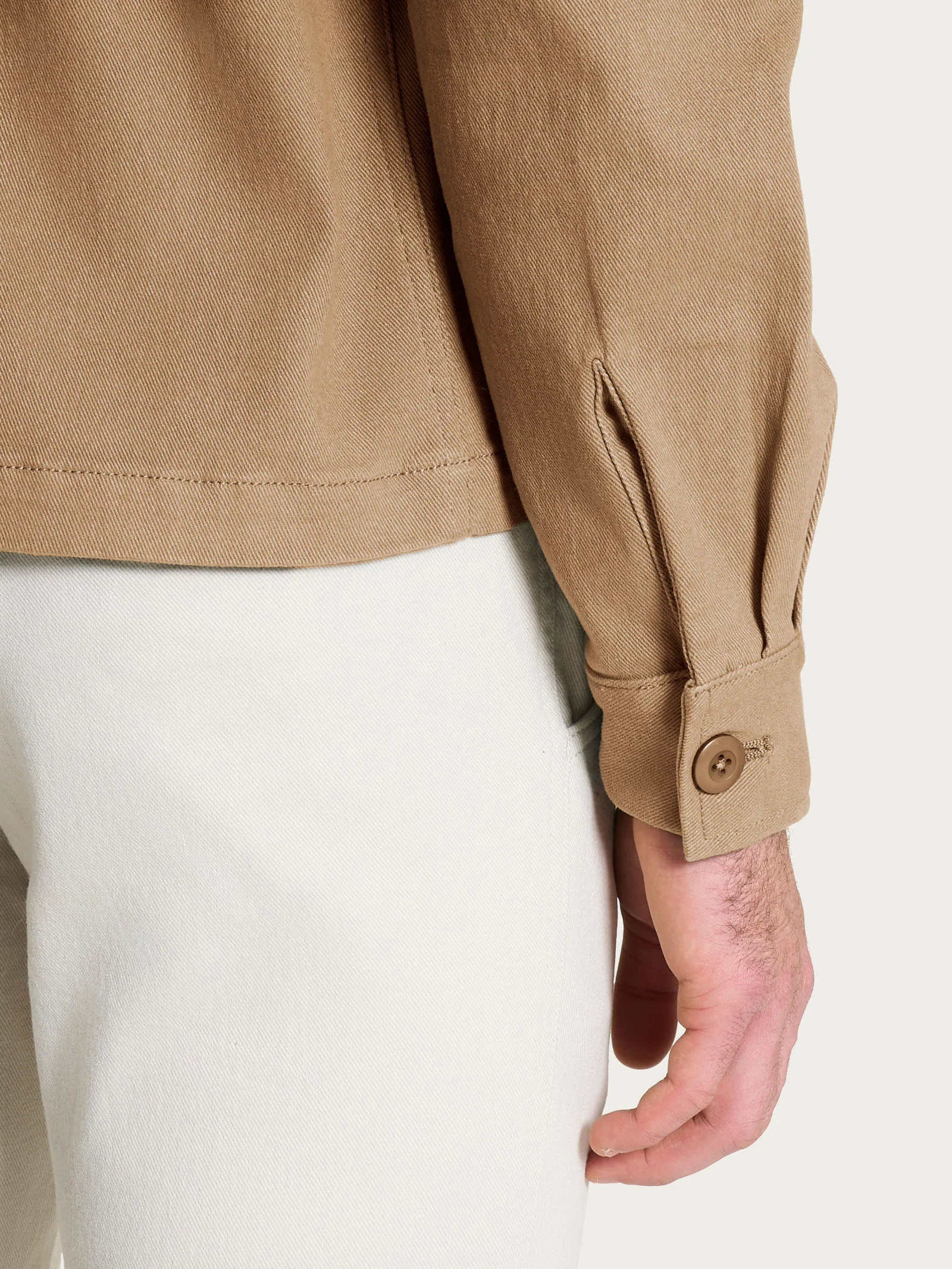 Giacca Utility in Raw twill di Cotone - Tiger's Eye - Image 3