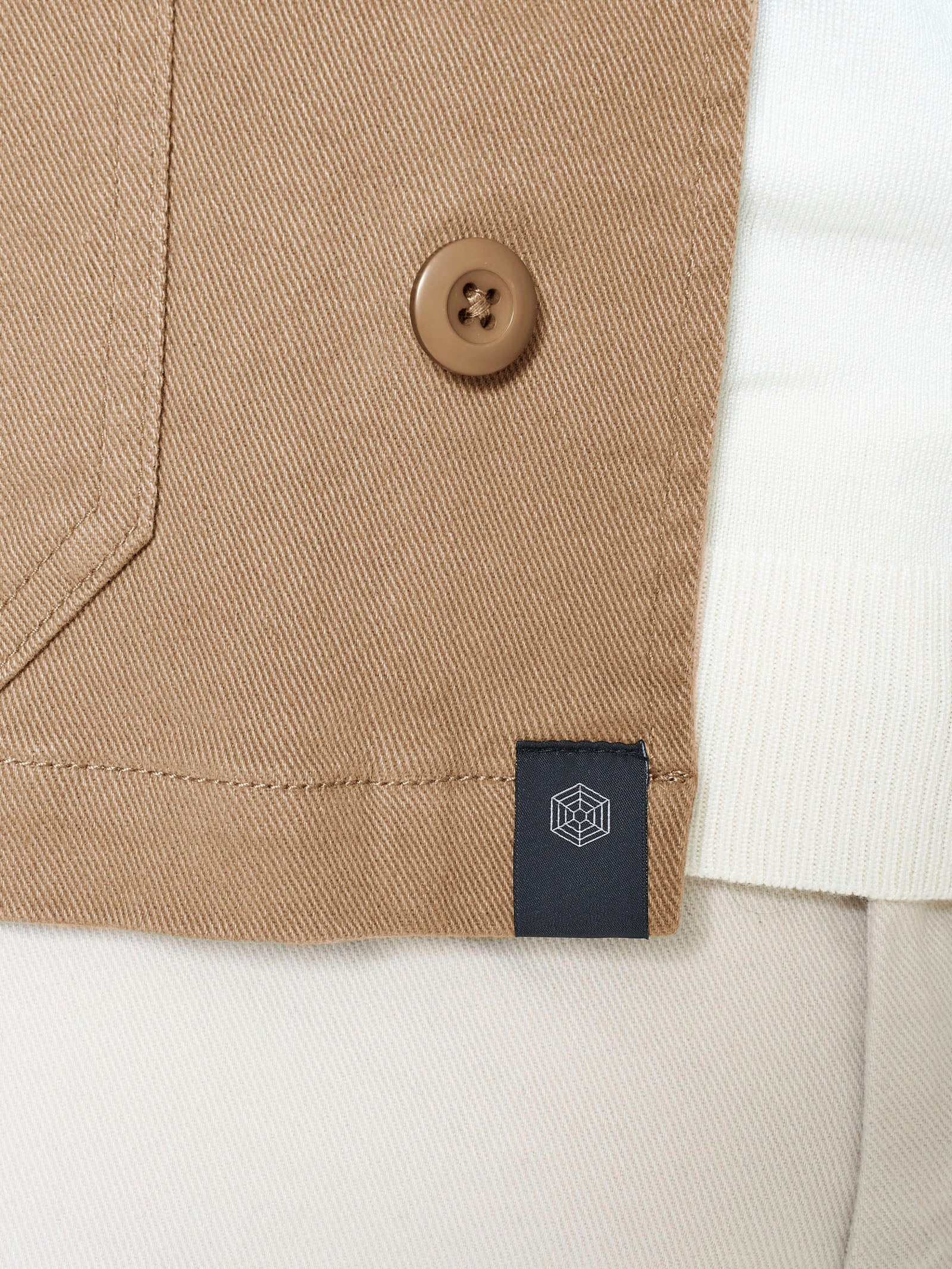 Giacca Utility in Raw twill di Cotone - Tiger's Eye - Image 4